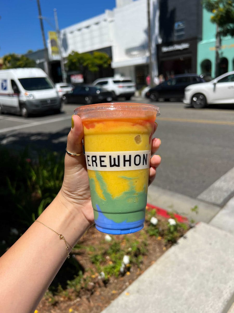 Cactus Plant Flea Market & Erewhon's rainbow-colored CPFM Smoothie collab