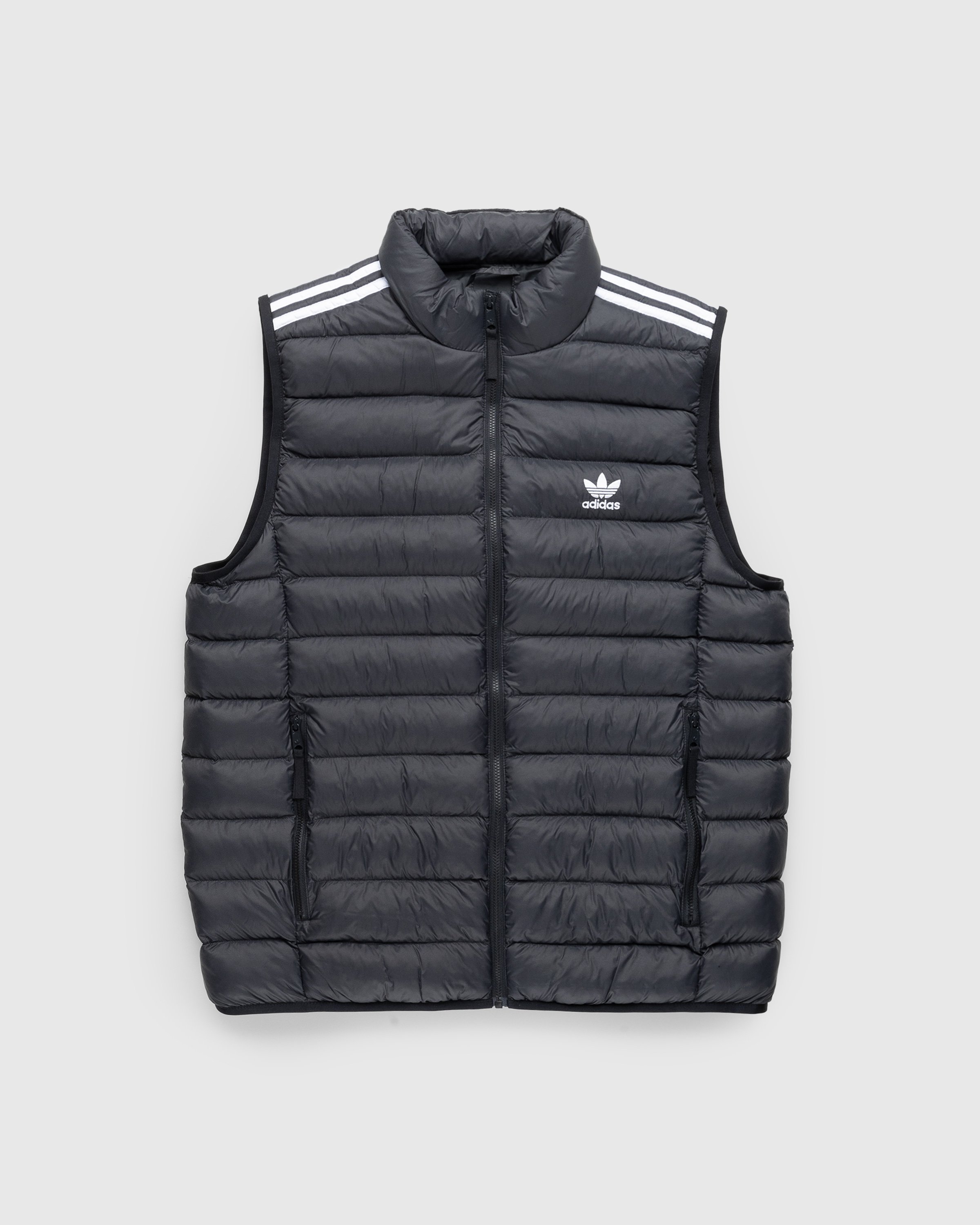 Adidas - Padded Vest Black/White - Clothing - Black - Image 1