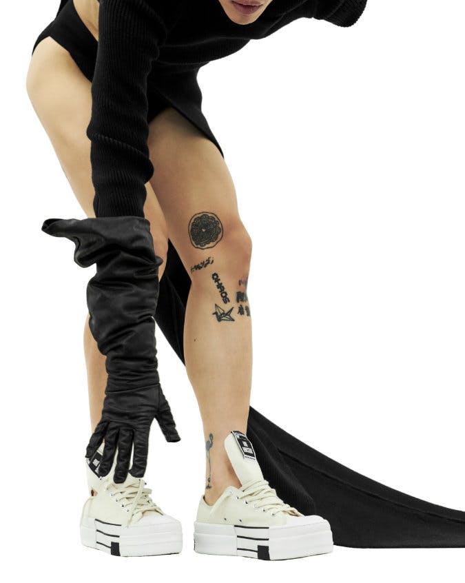 rick owens drkshdw converse