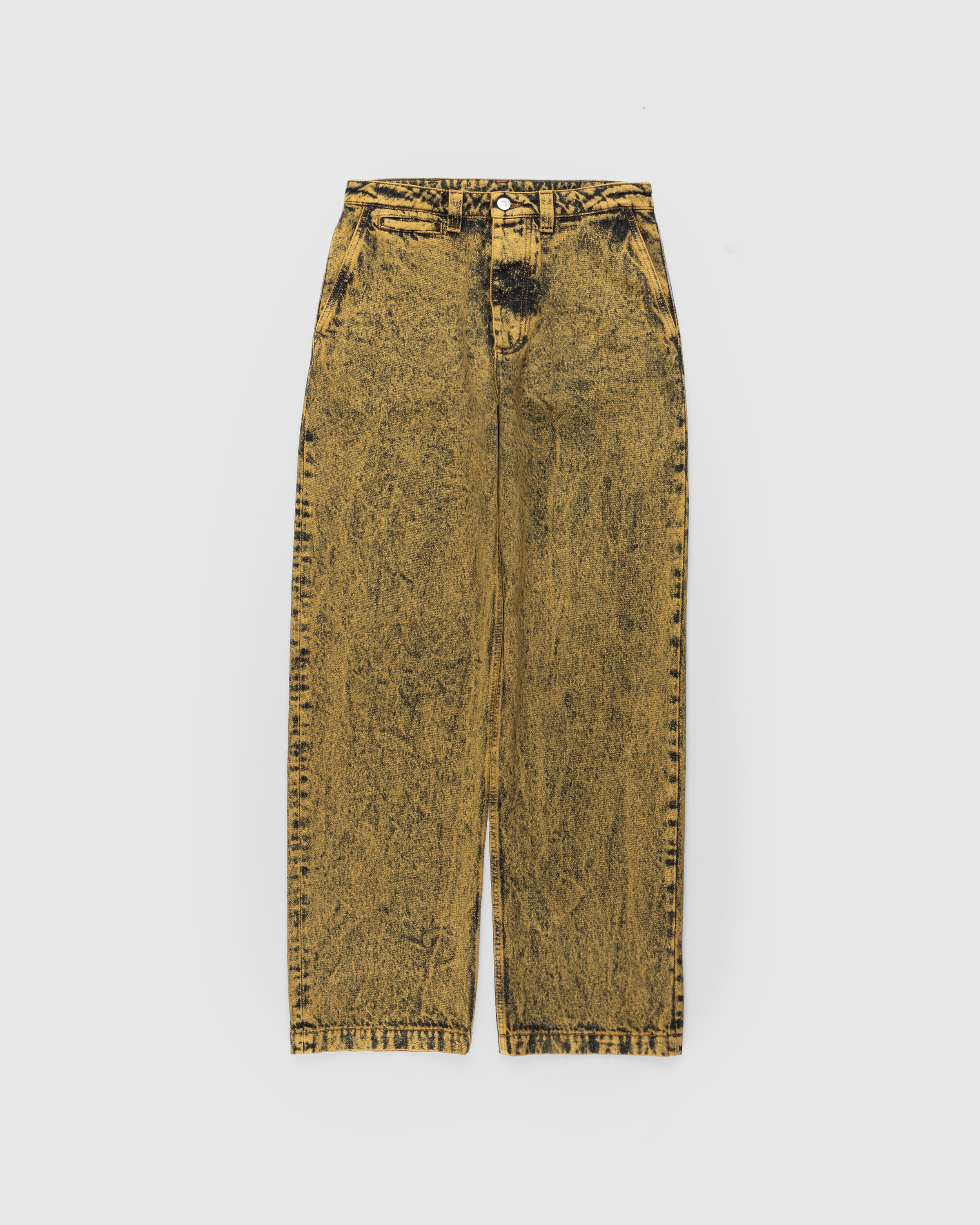 Marni - Marble-Dyed Trousers Maize - Clothing - Brown - Image 1