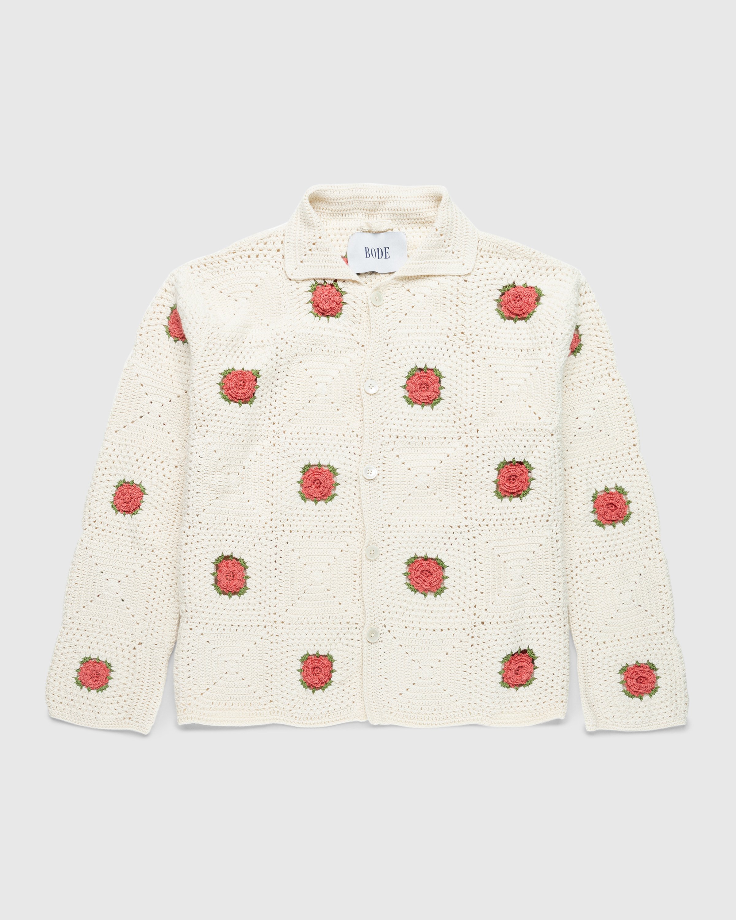 Bode - Rosette Crochet Shirt Longsleeve - Clothing - Multi - Image 1