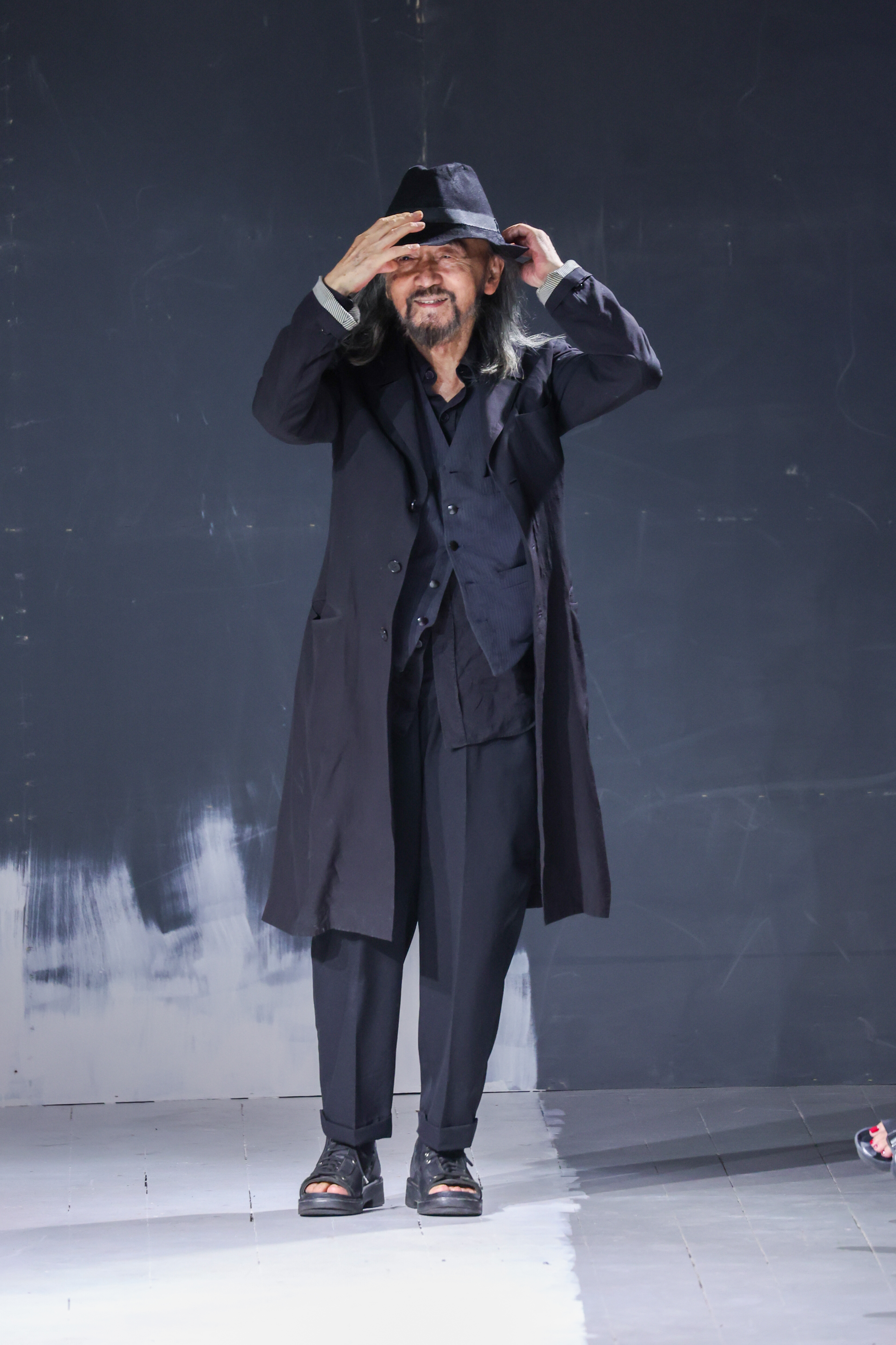Designer Yohji Yamamoto, seen wearing a black outfit, is opening a New York store on September 1, 2023