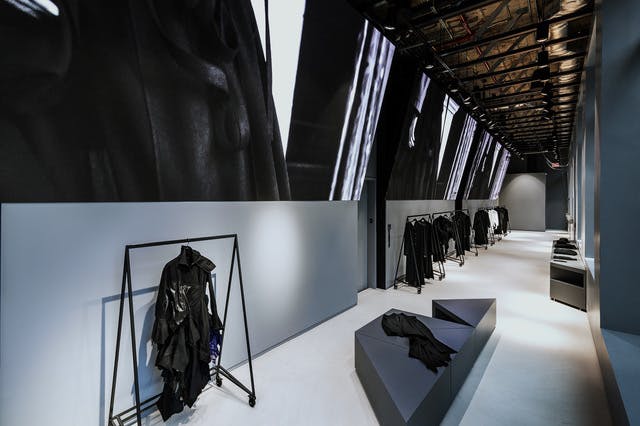 Designer Yohji Yamamoto's New York store on Wooster Street, opening on September 1, 2023