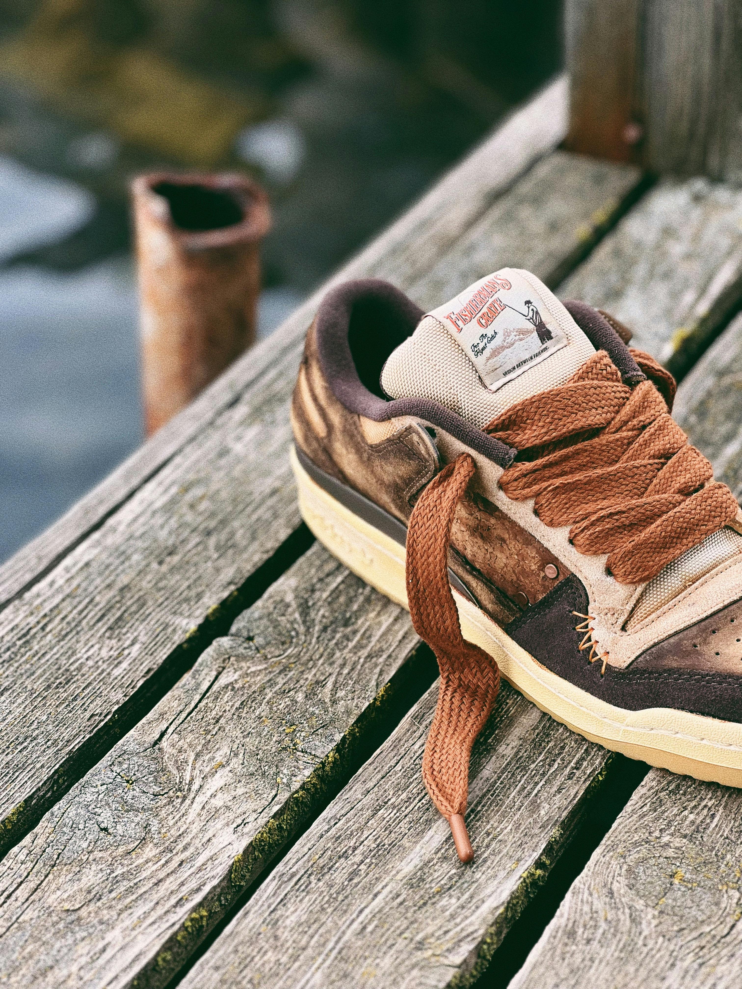 deviceone & Mask72's custom adidas Forum Low "Fisherman's Crate" sneaker