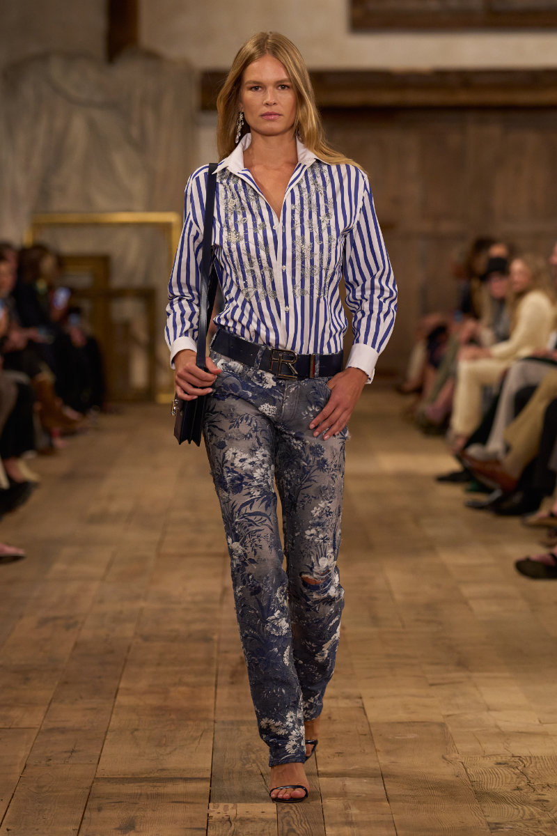 Ralph Lauren Presents a Gilded Spring 2024 Collection