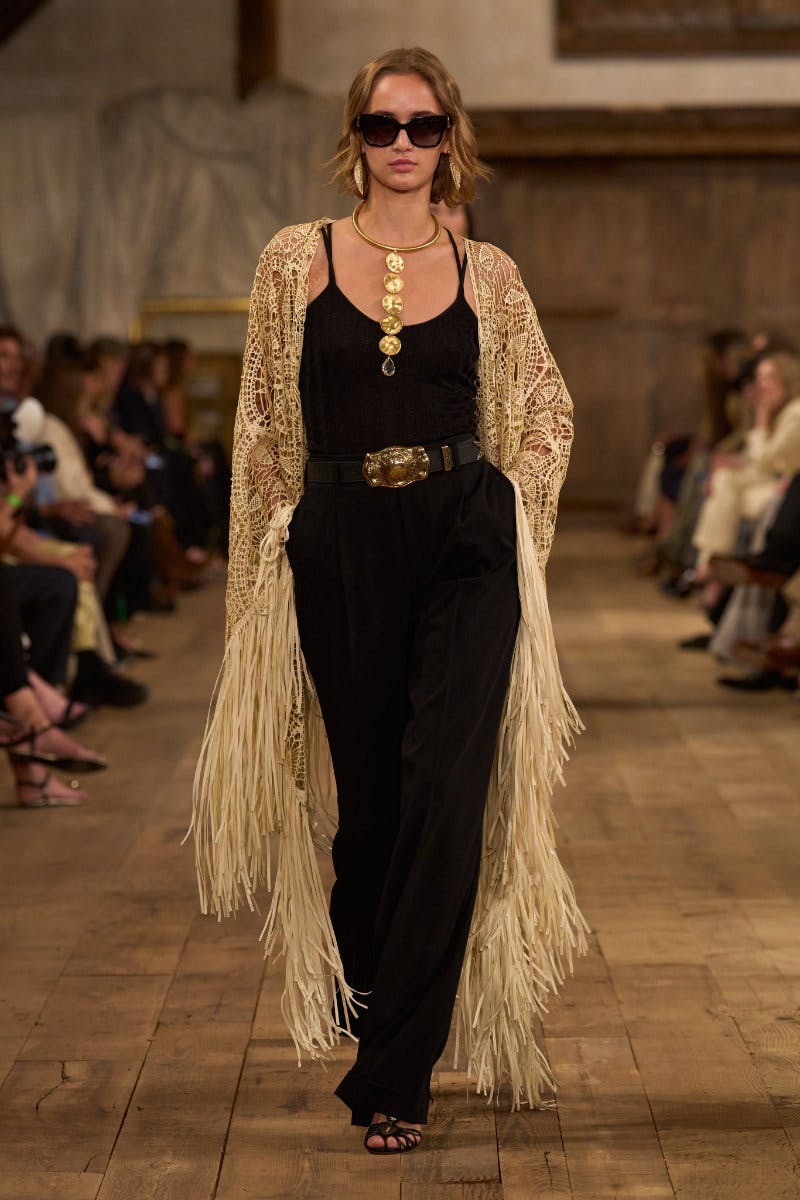 Ralph Lauren Presents a Gilded Spring 2024 Collection