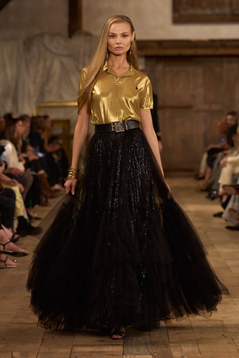 Ralph Lauren Presents a Gilded Spring 2024 Collection