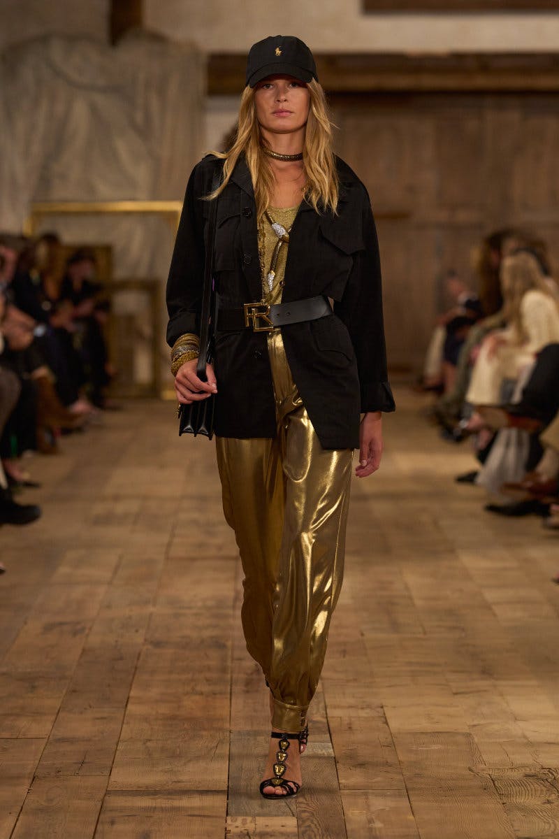 Ralph Lauren Presents a Gilded Spring 2024 Collection