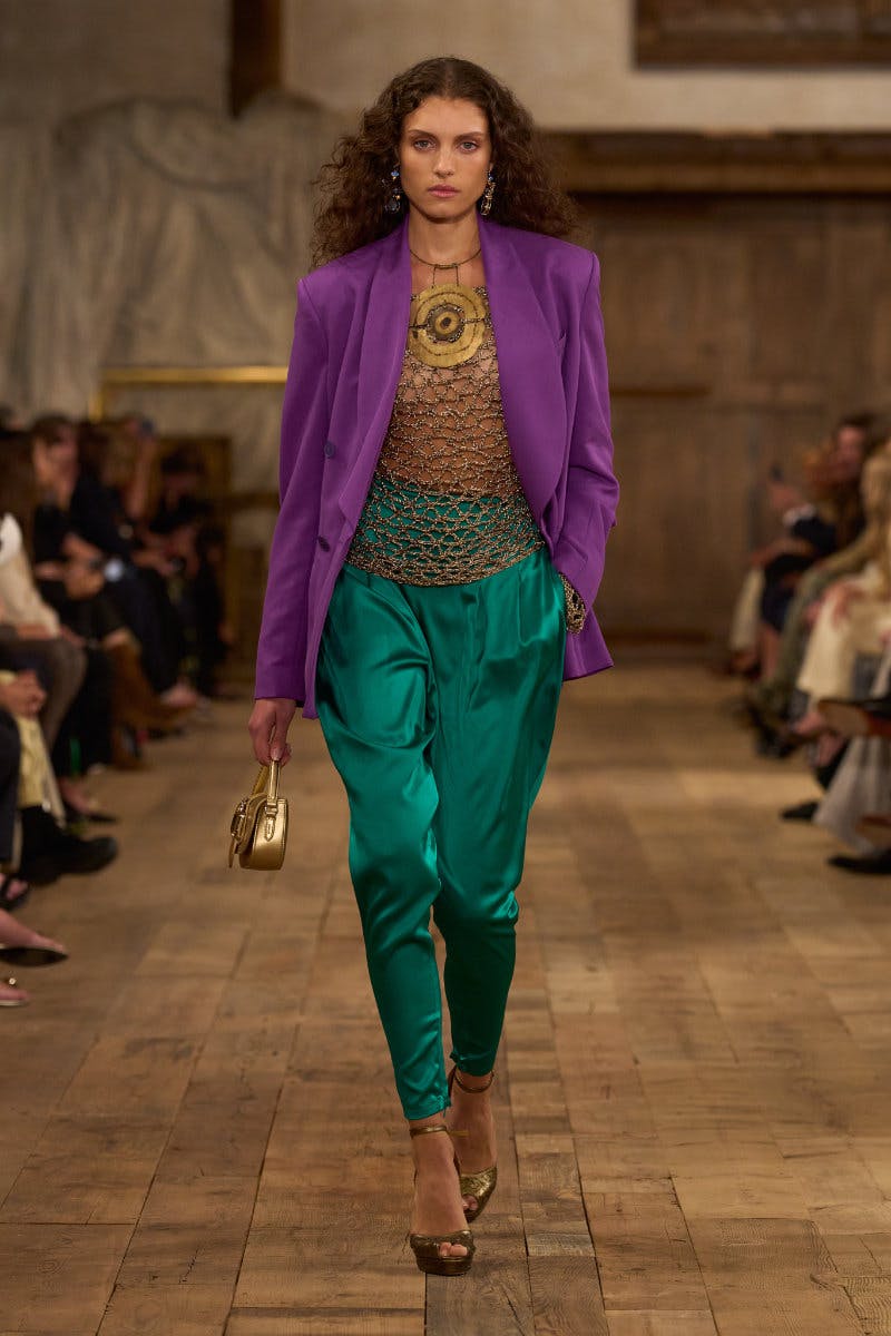 Ralph Lauren Presents a Gilded Spring 2024 Collection