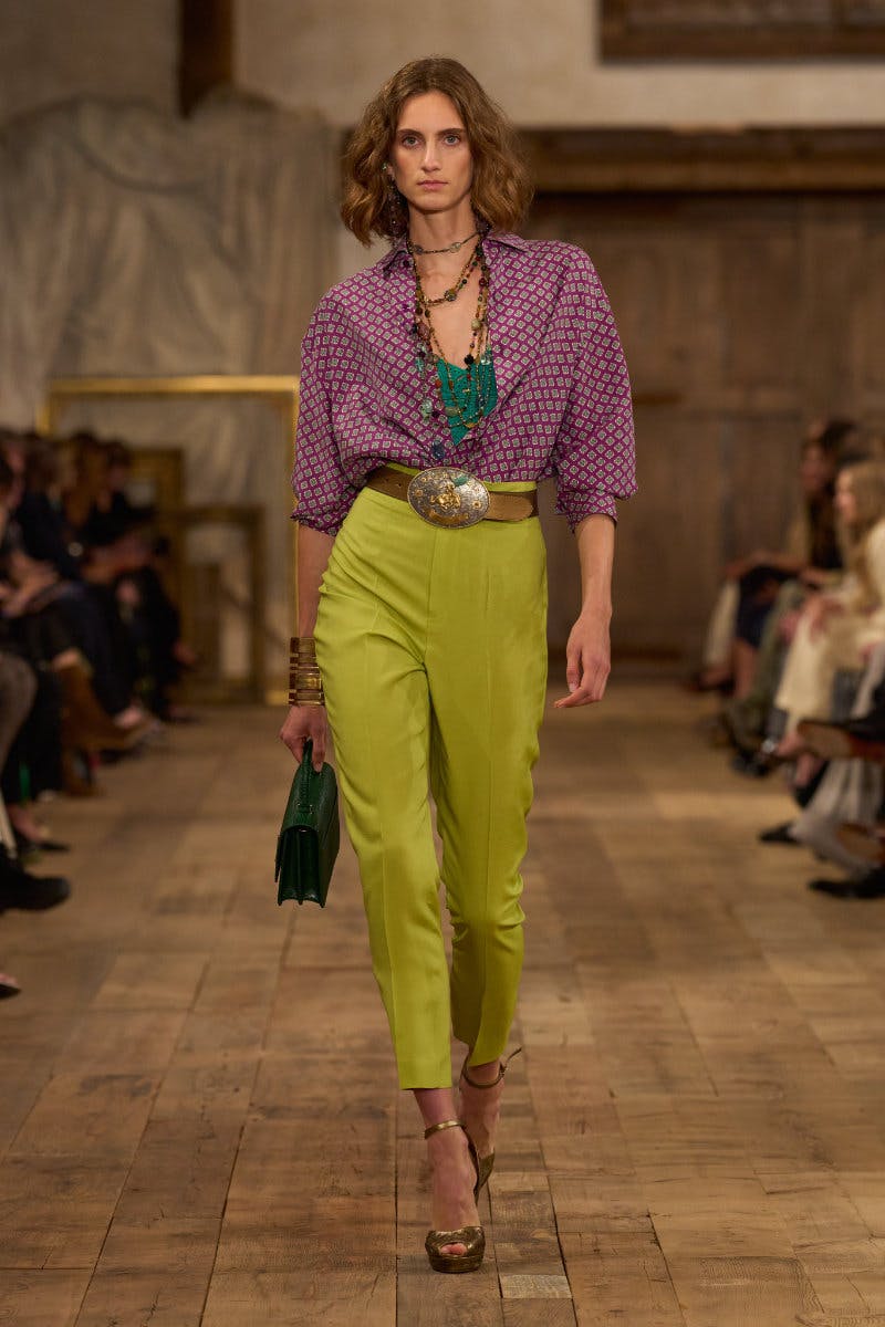 Ralph Lauren Presents a Gilded Spring 2024 Collection