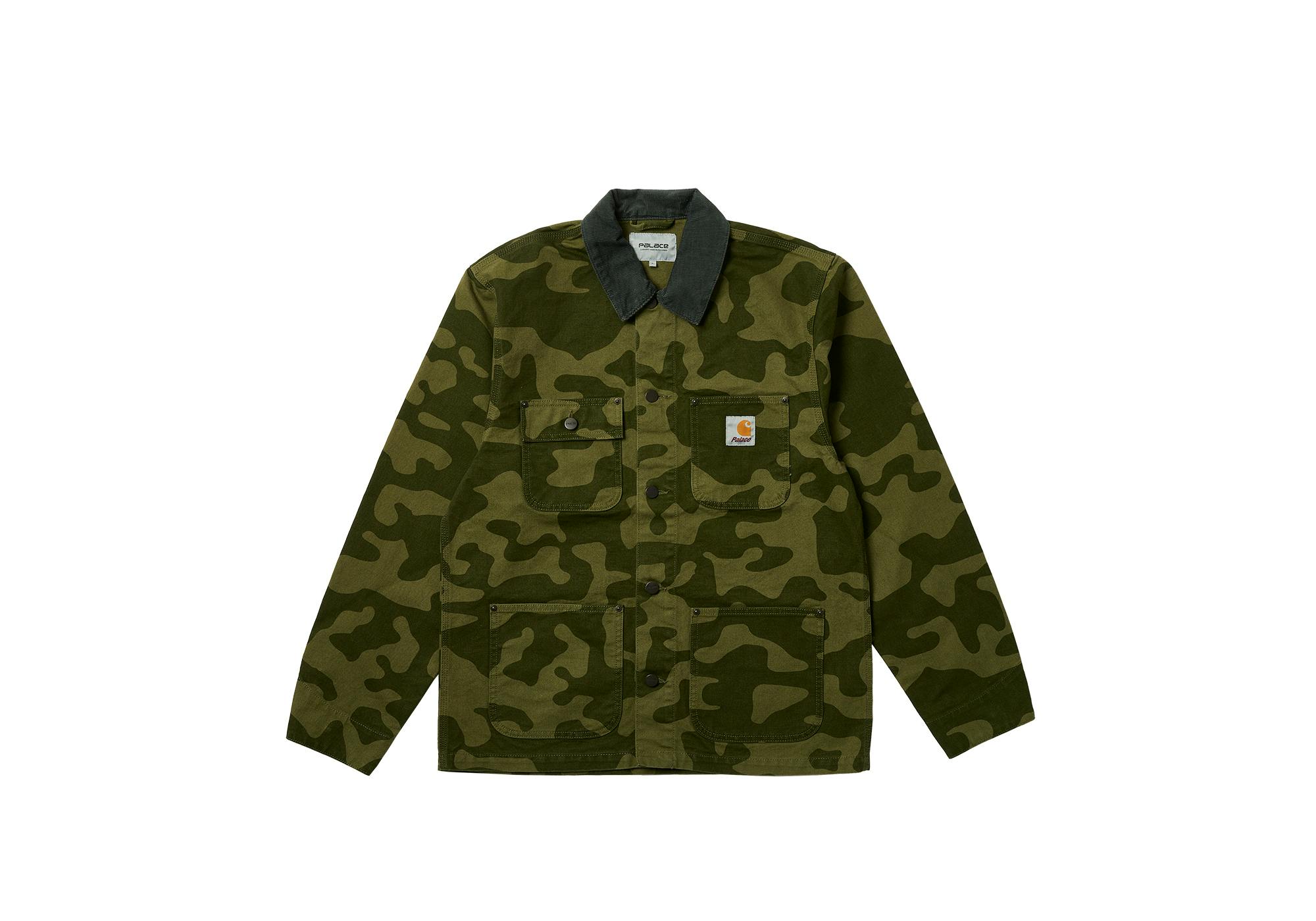 A photograph of Palace Skateboards & Carhartt WIP's Fall/Winter 2023 workwear collaboration