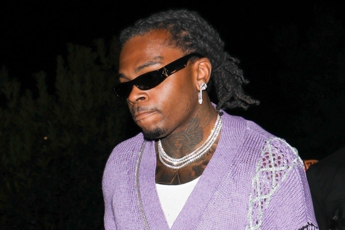 Gunna Wearing Louis Vuitton Sunglasses With a Rick Owens Vest