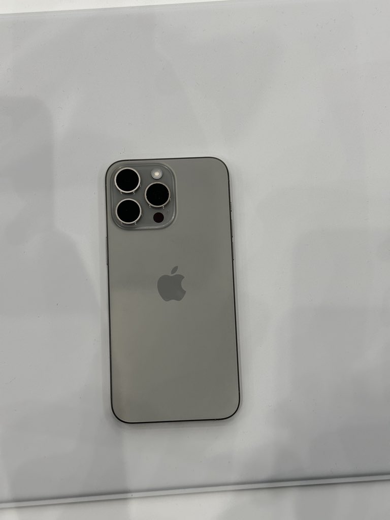 a detail shot of the iPhone 15