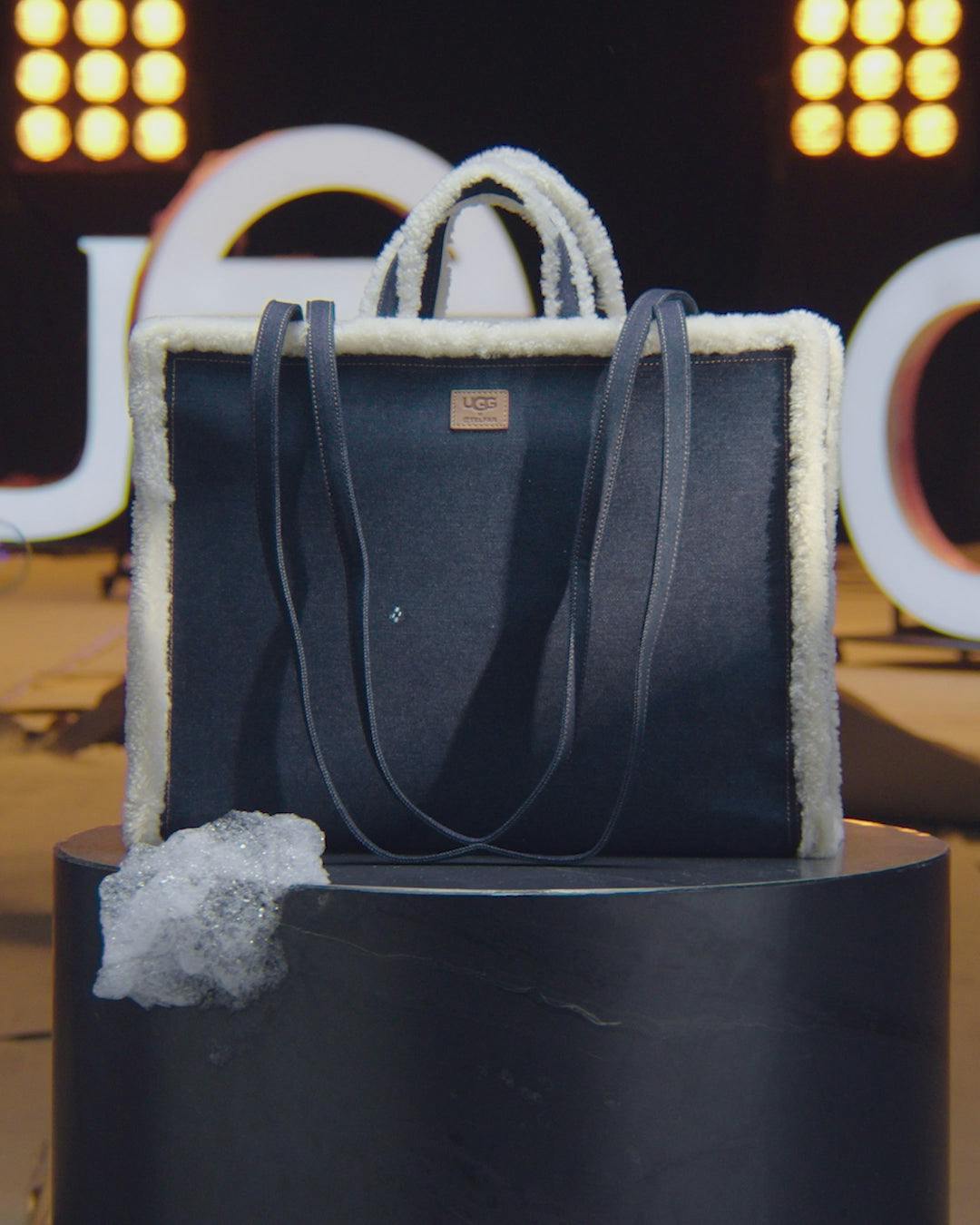 Telfar & UGG's denim collaboration, including boots, bags, underwear, tights & T-shirts