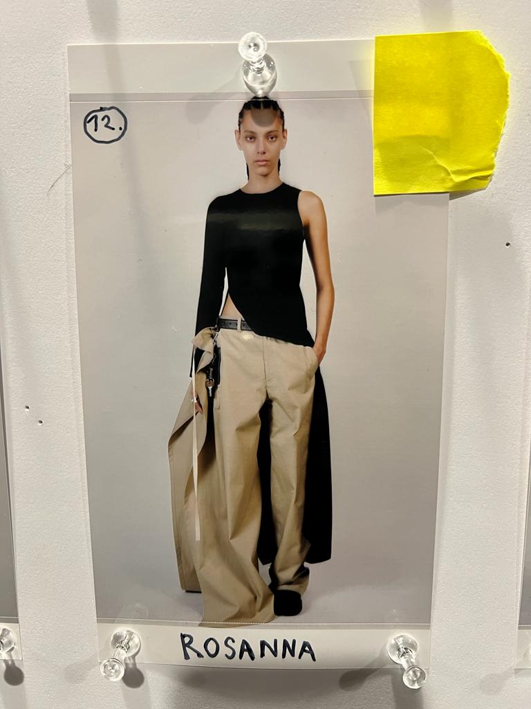 Models are photographed wearing MM6 Maison Margiela's Spring/Summer 2024 collection