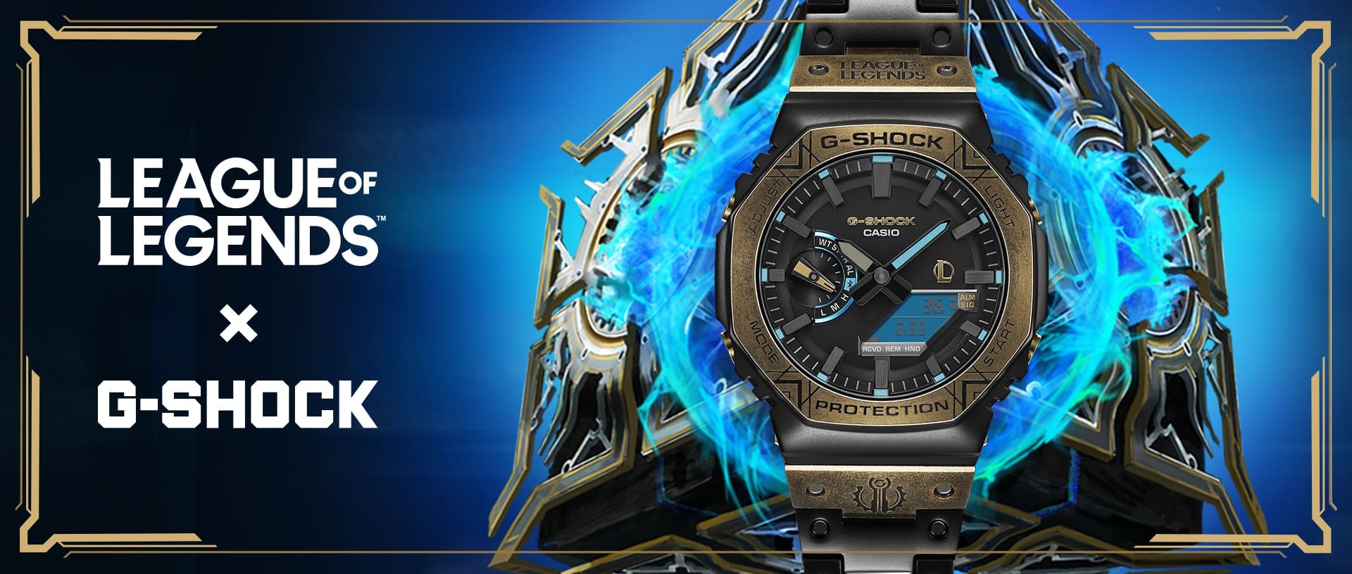 G-SHOCK & League of Legends collaborative watches, including a Jinx-themed timepiece