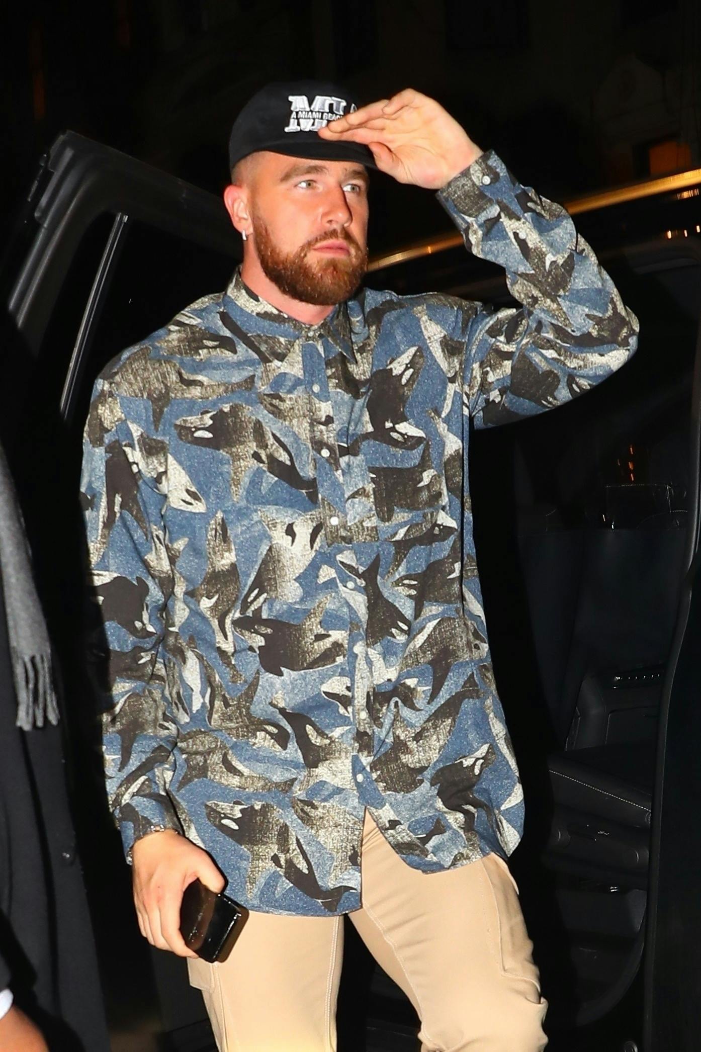 style travis kelce suit