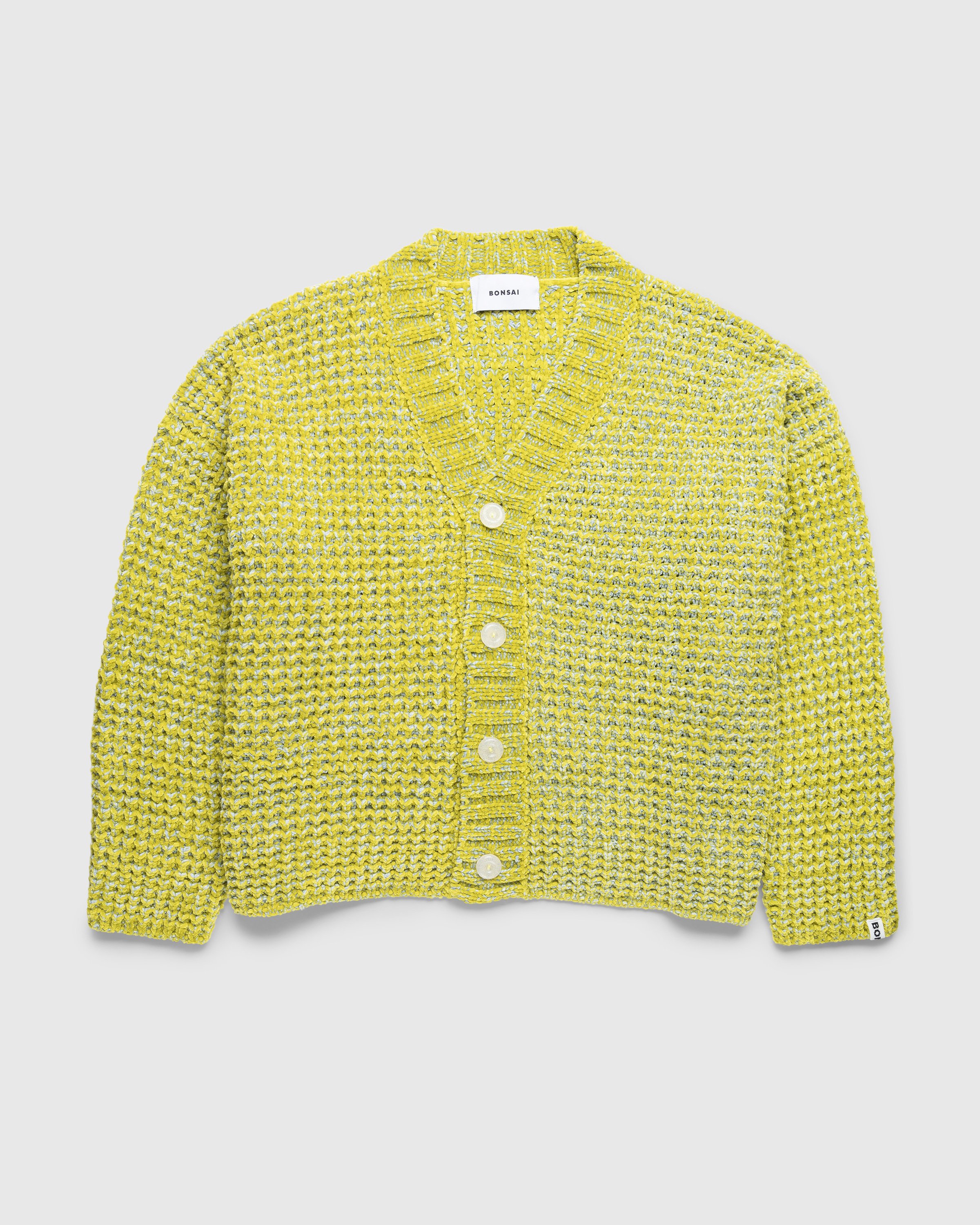Bonsai - OVERSIZE KNIT CARDIGAN Yellow - Clothing - Yellow - Image 1