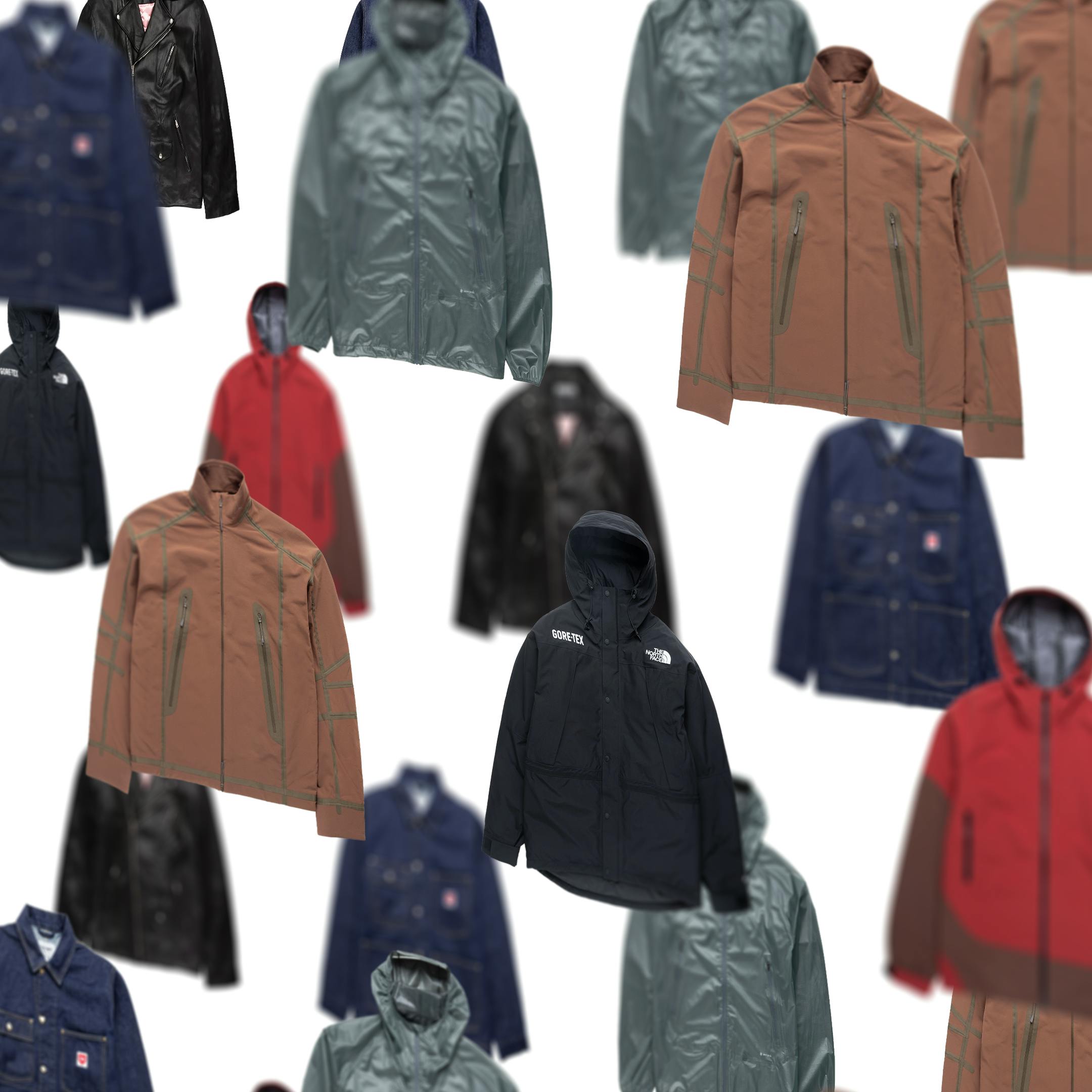 Black jackets, Winter jackets, Waterproof jackets on a white background, streetwear jackets