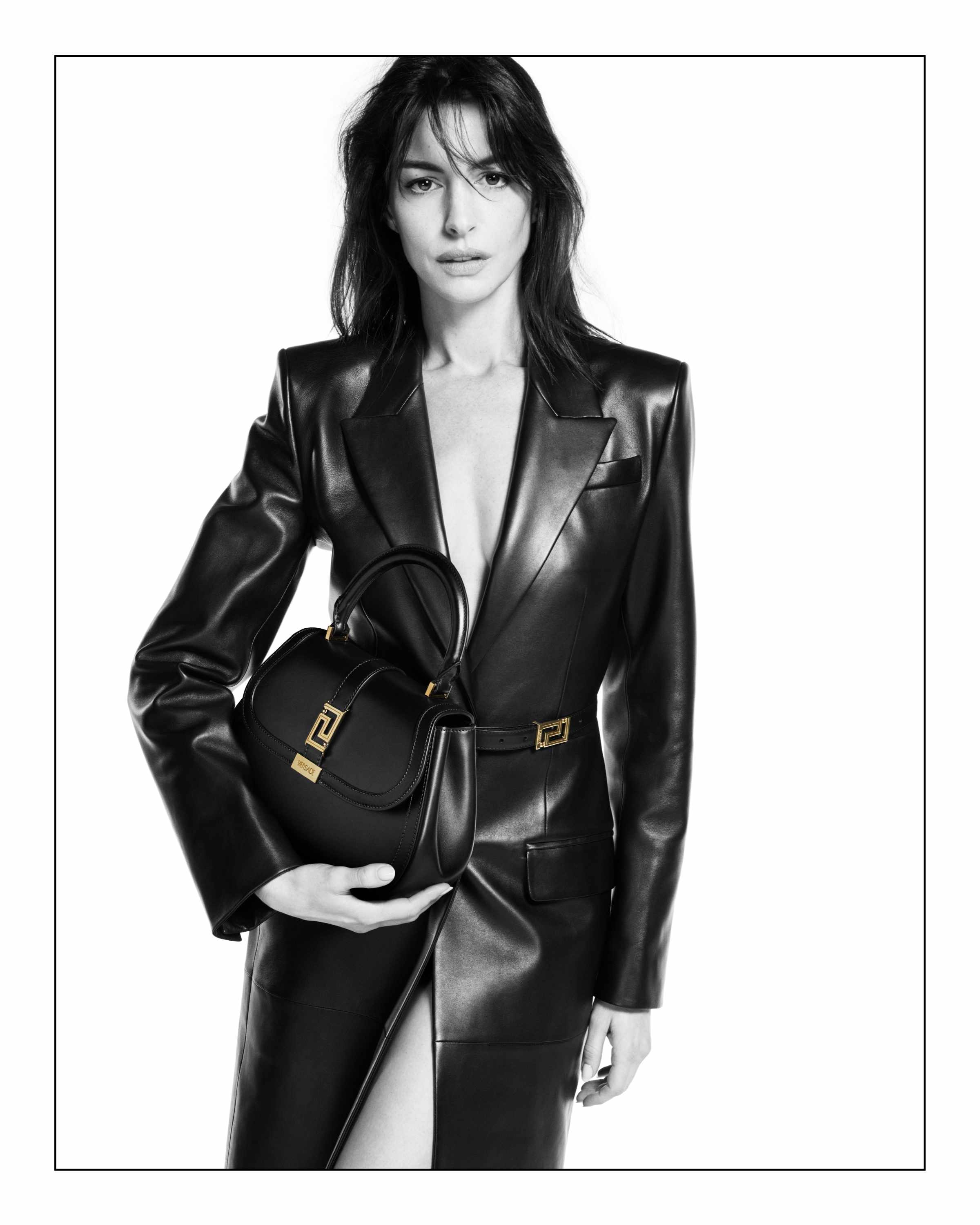 Anne Hathaway wears Versace's Icons collection