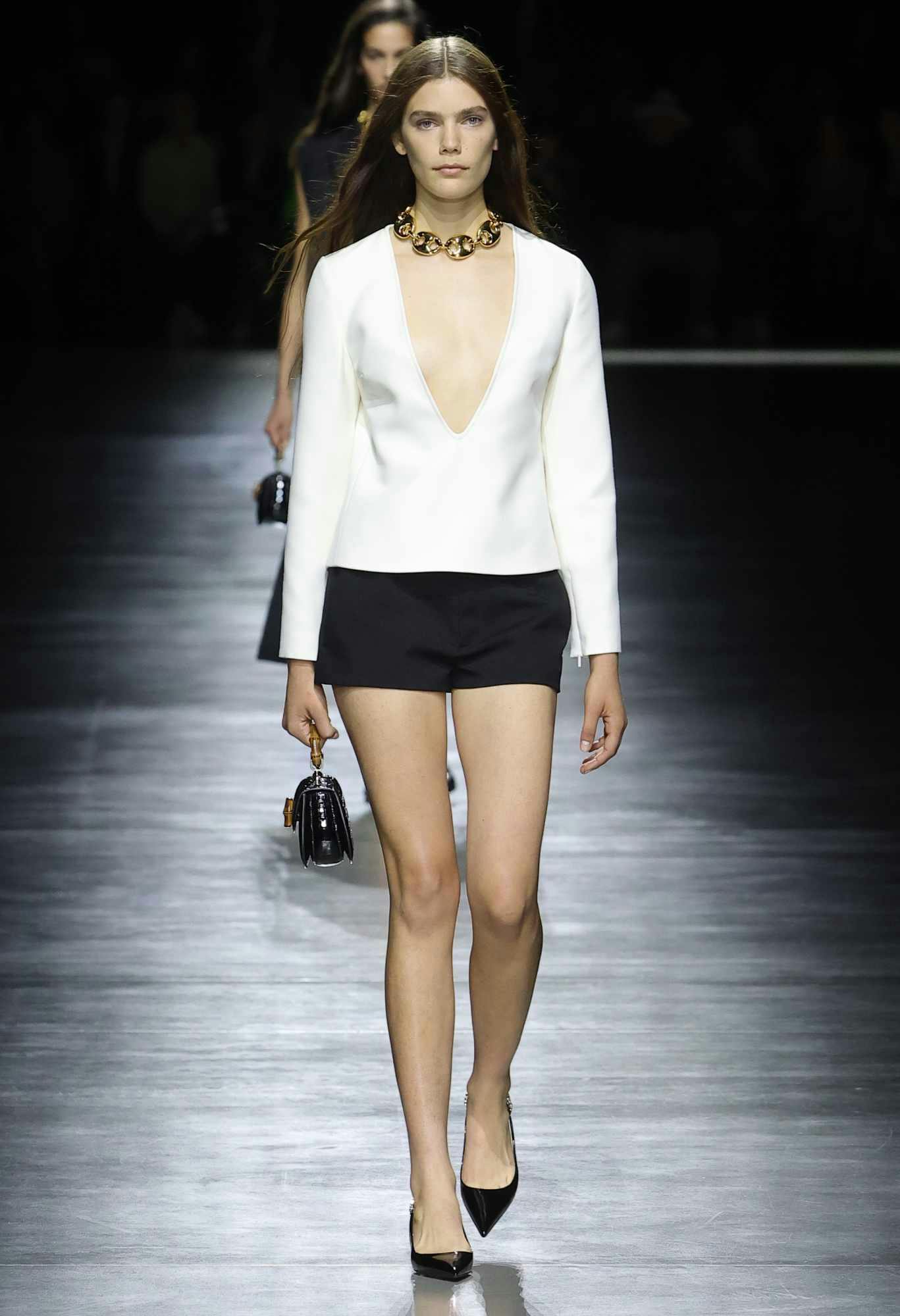 Models wear Gucci's SS24 womenswear collection