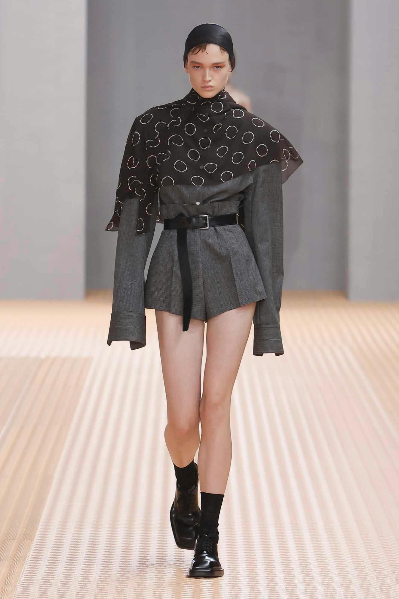 Models wear Prada's SS24 womenswear collection