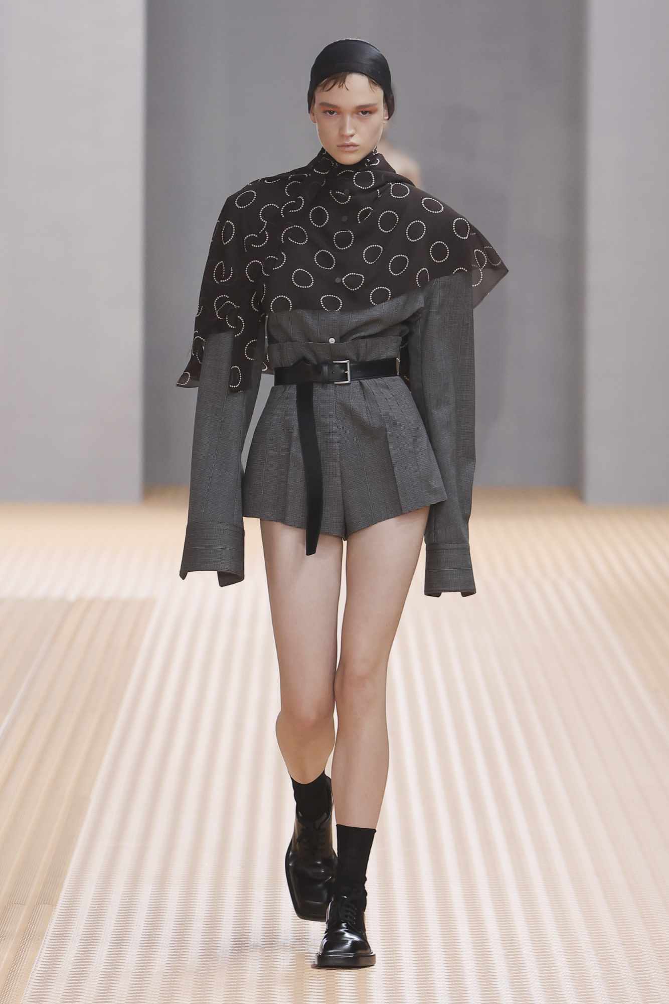 Models wear Prada's SS24 womenswear collection