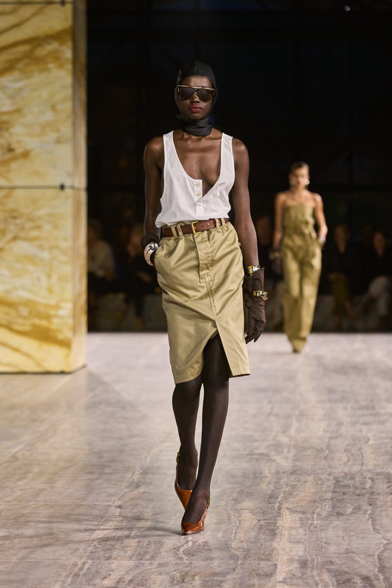 Models wear Yves Saint Laurent's Spring/Summer 2024 collection