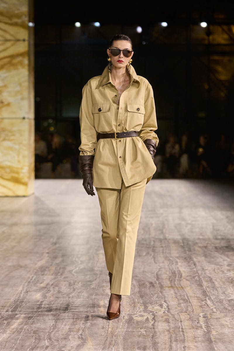 Models wear Yves Saint Laurent's Spring/Summer 2024 collection