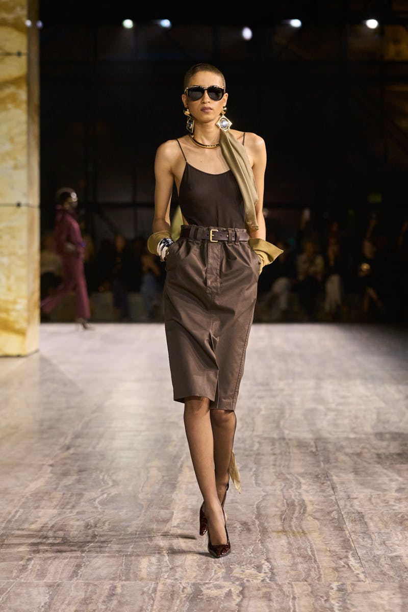 Models wear Yves Saint Laurent's Spring/Summer 2024 collection