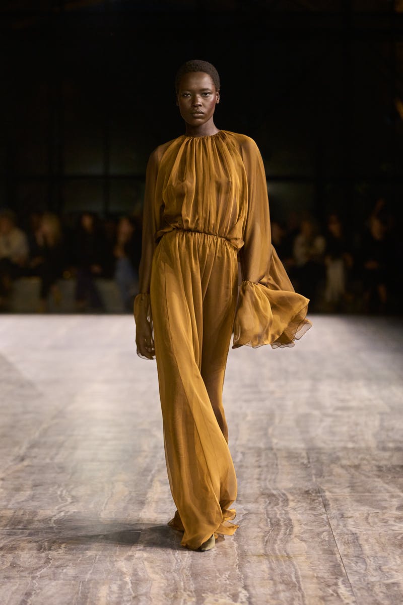 Models wear Yves Saint Laurent's Spring/Summer 2024 collection