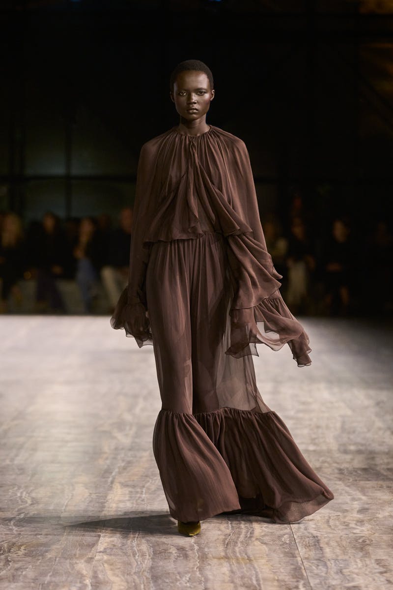 Models wear Yves Saint Laurent's Spring/Summer 2024 collection