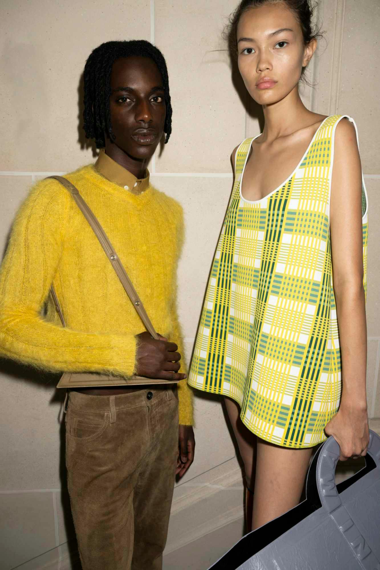 Models wear Marni's Spring/Summer 2024 collection at Paris Fashion Week