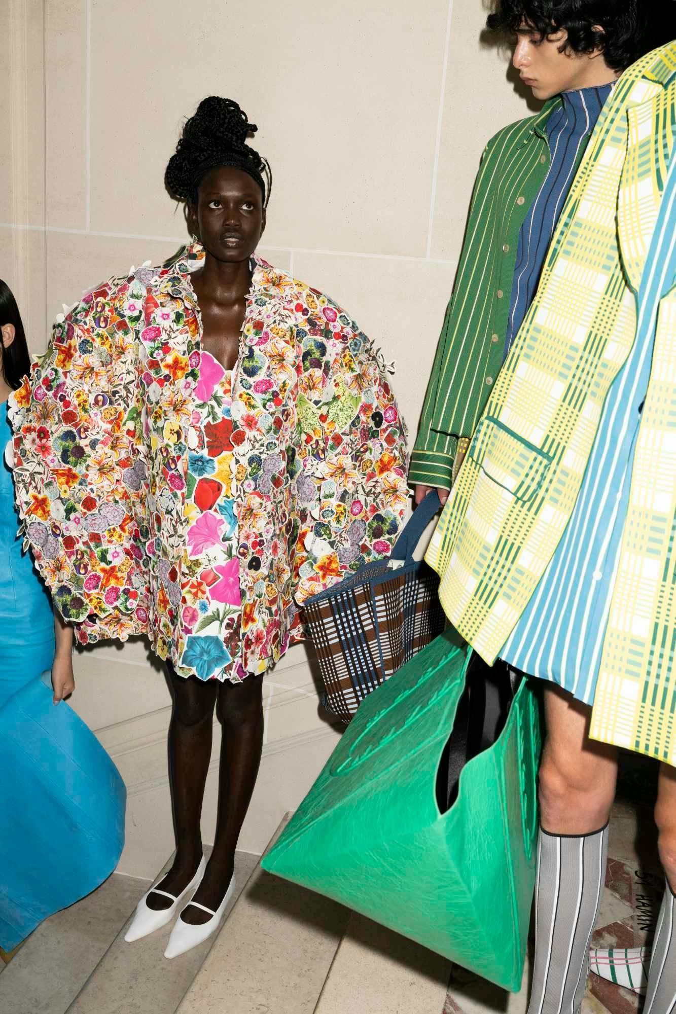 Models wear Marni's Spring/Summer 2024 collection at Paris Fashion Week