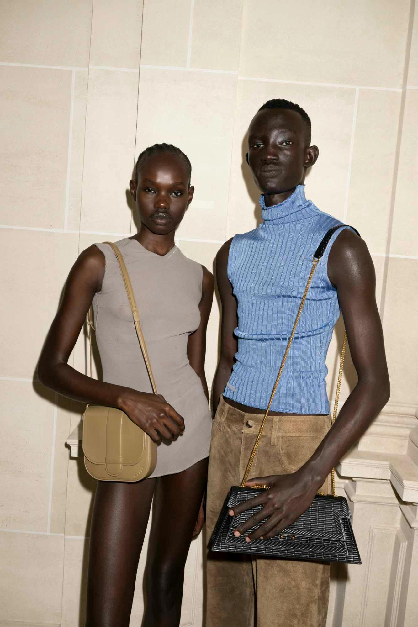 Models wear Marni's Spring/Summer 2024 collection at Paris Fashion Week