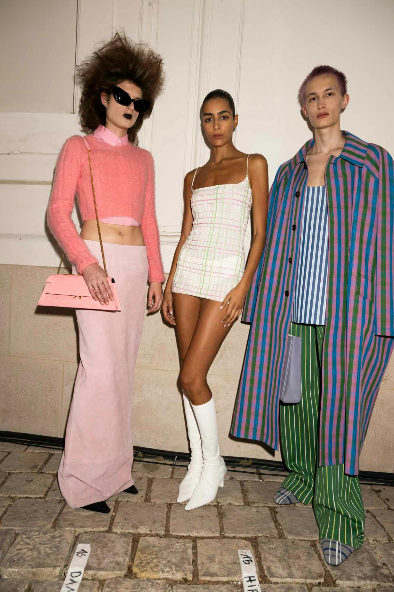 Models wear Marni's Spring/Summer 2024 collection at Paris Fashion Week