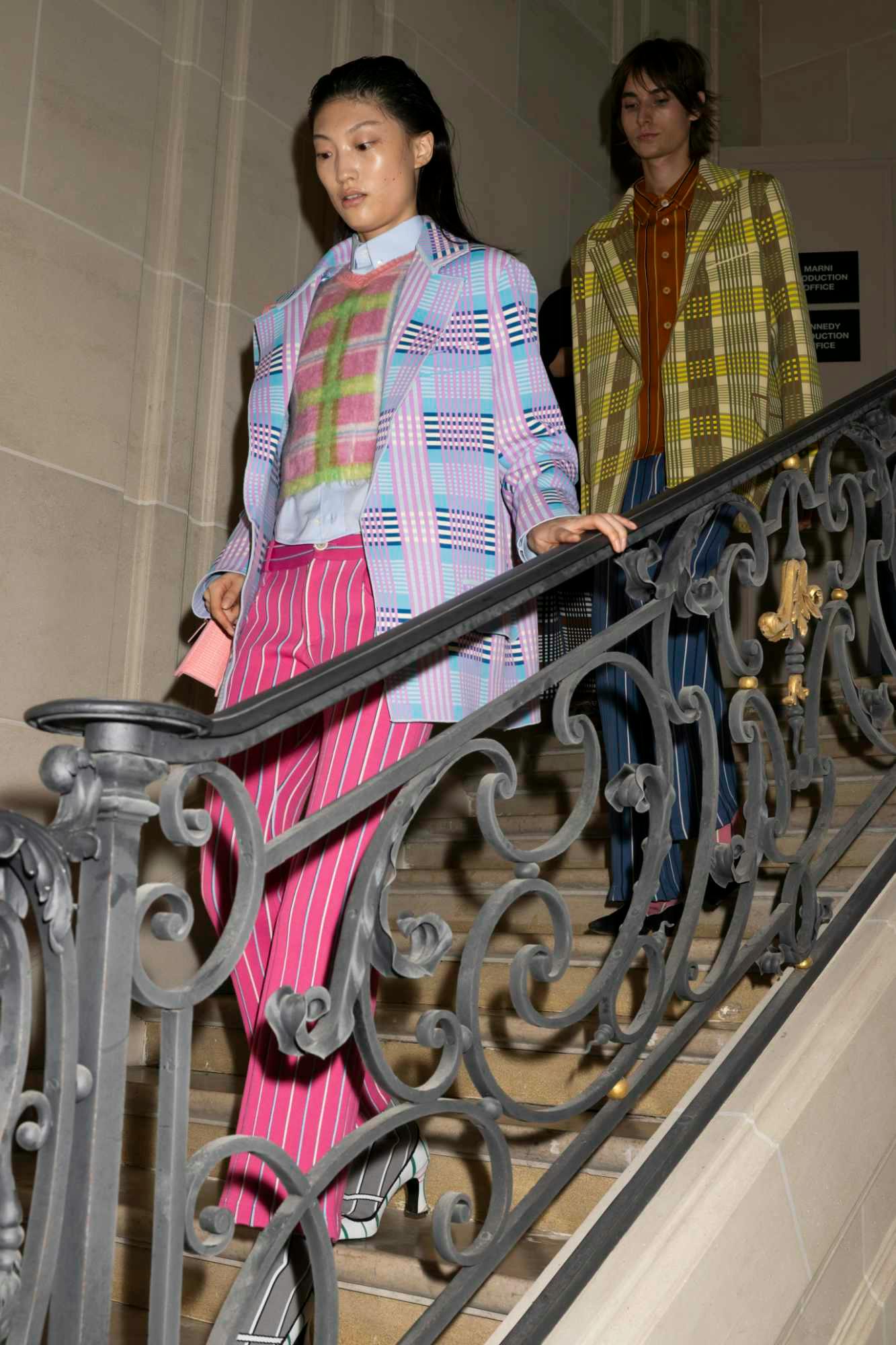 Models wear Marni's Spring/Summer 2024 collection at Paris Fashion Week