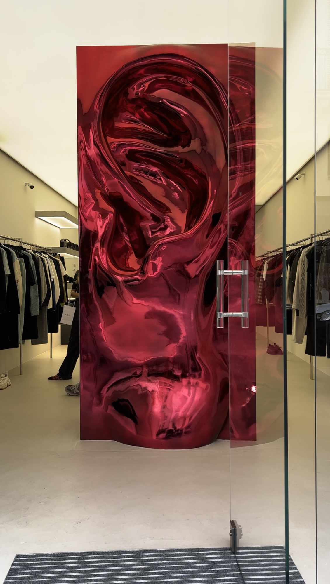 Photos taken inside Wooyoungmi's Paris flagship store on Rue Saint-Honoré