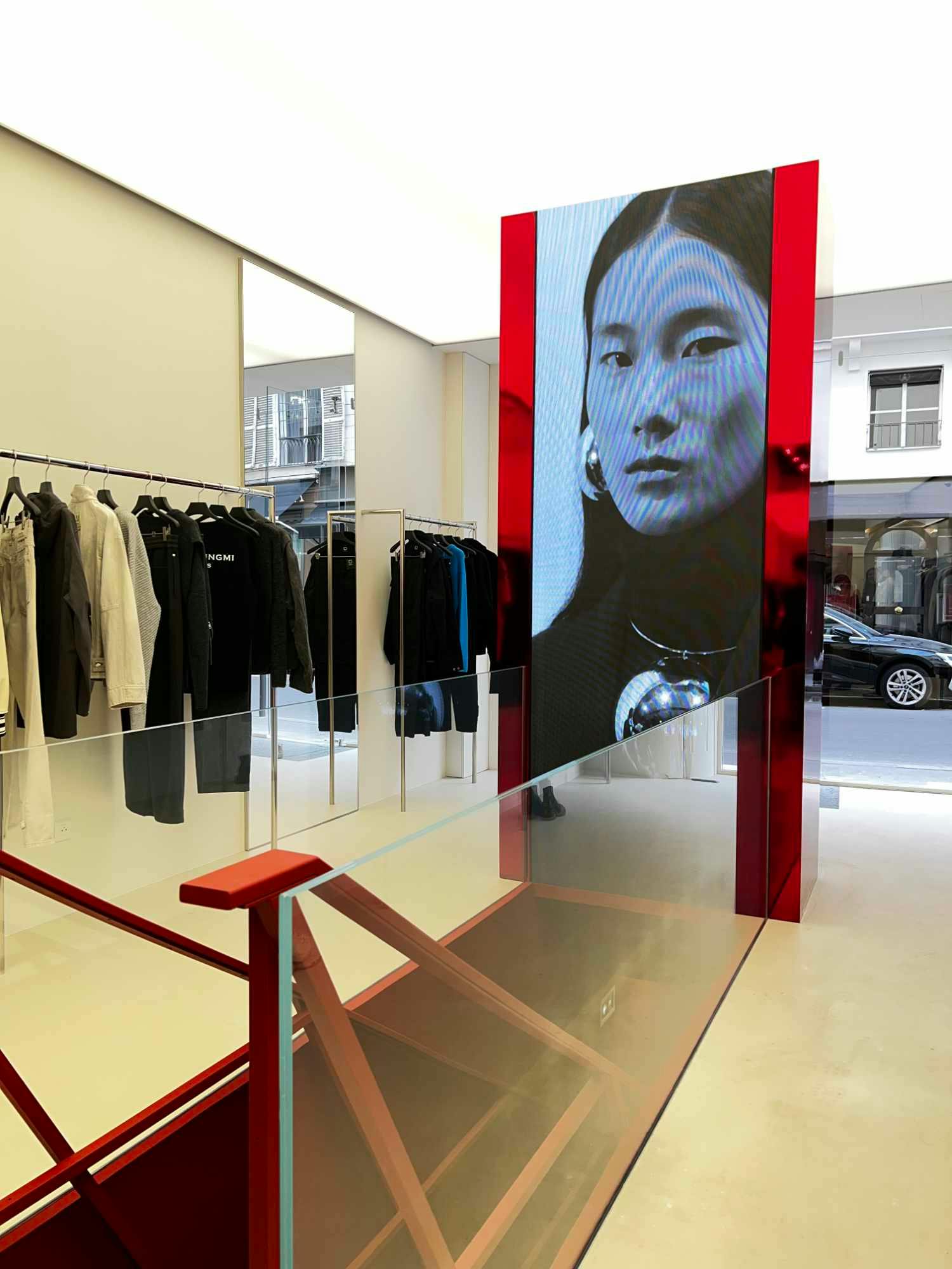 Photos taken inside Wooyoungmi's Paris flagship store on Rue Saint-Honoré