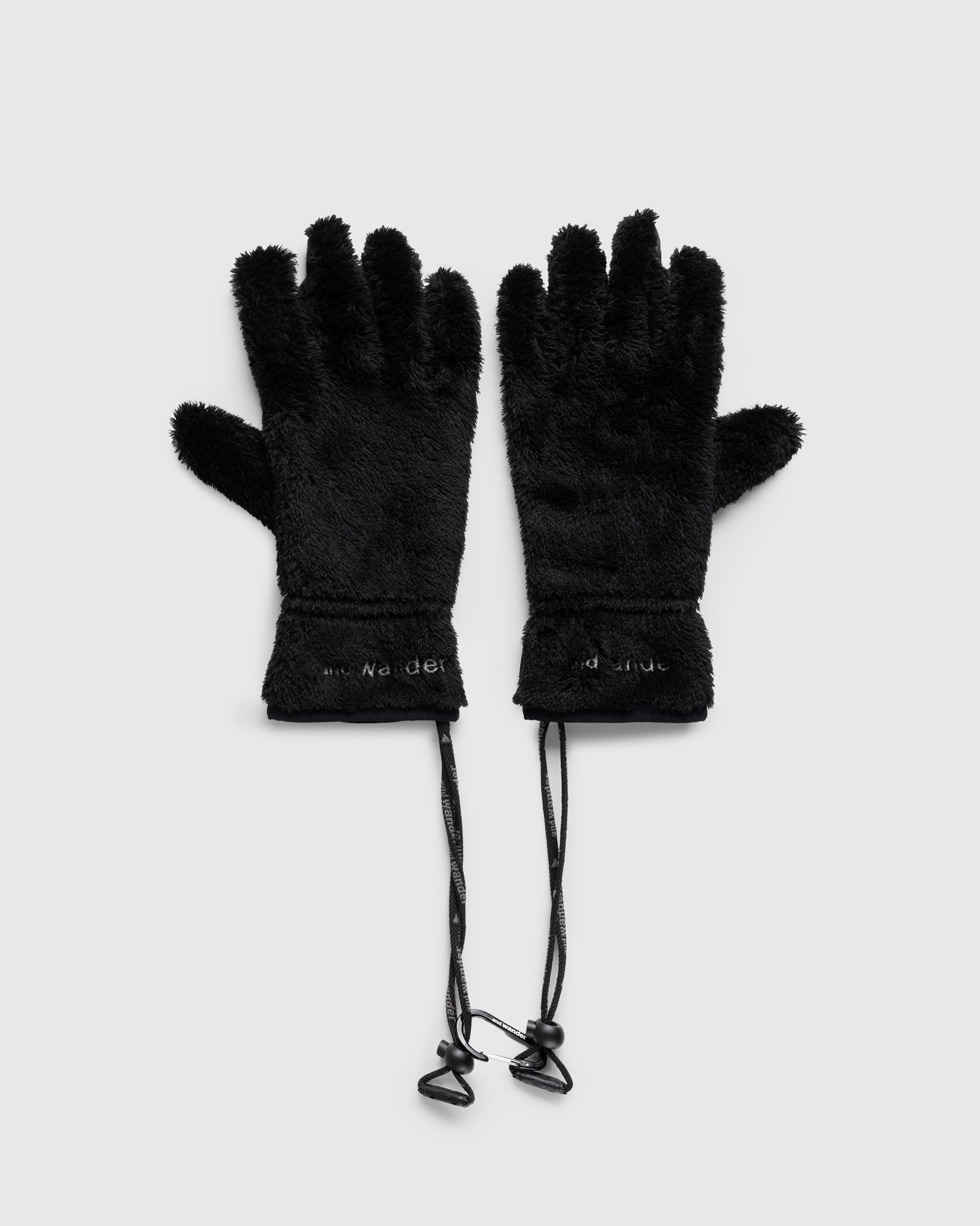 And Wander - High Loft Fleece Gloves Black - Accessories - Black - Image 1