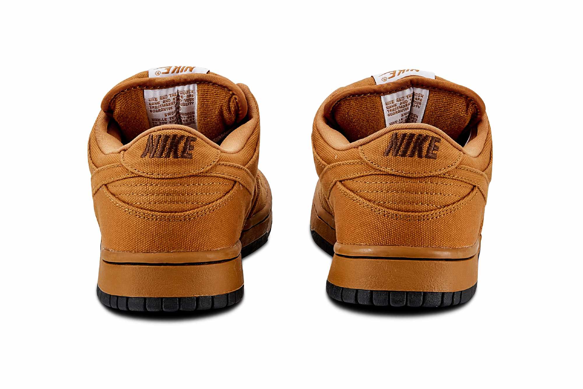 A rear photo of Carhartt & Nike's Dunk sneakers from 2004