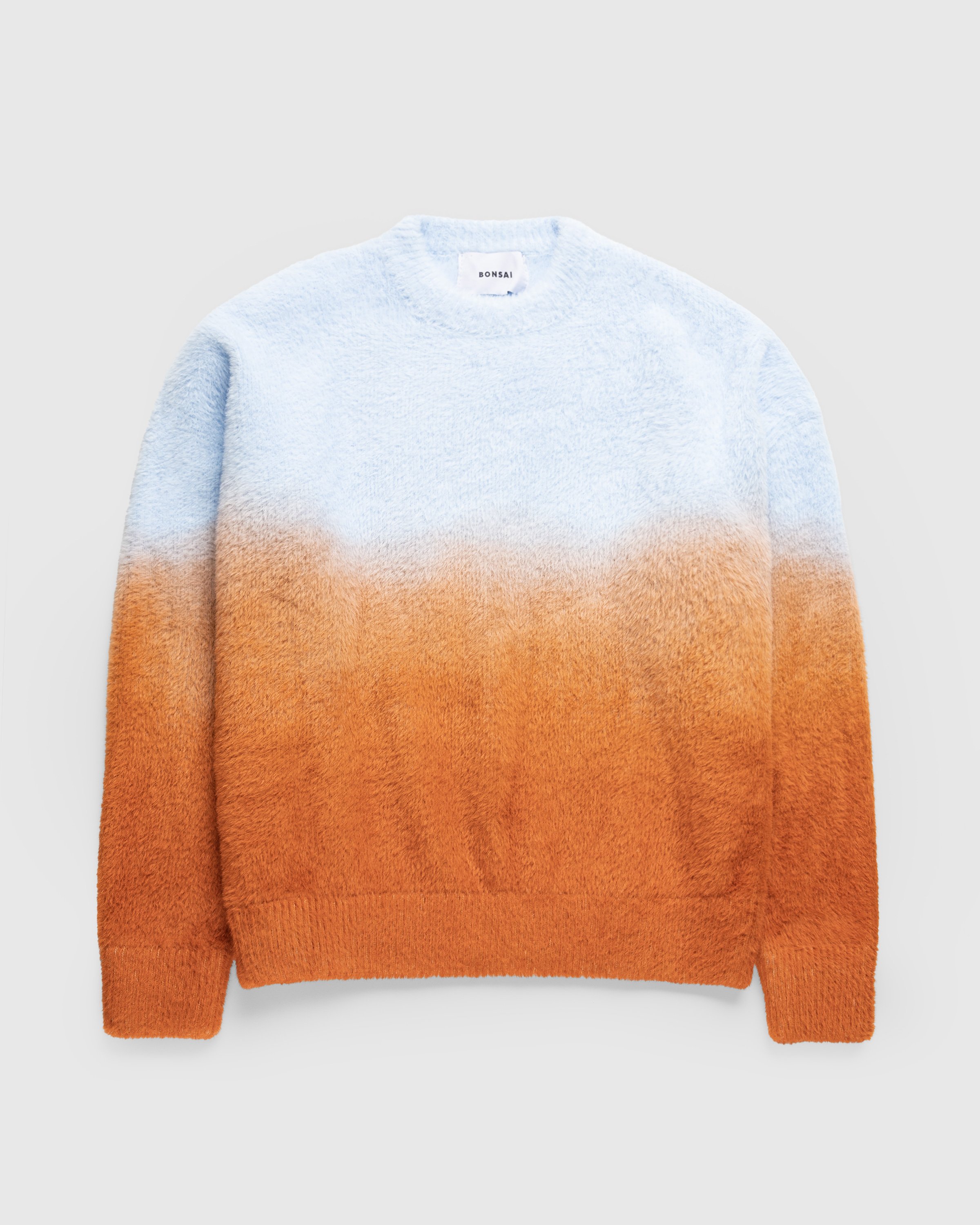 Bonsai - Degrade Knit Crewneck Sweater Sunset - Clothing - Orange - Image 1