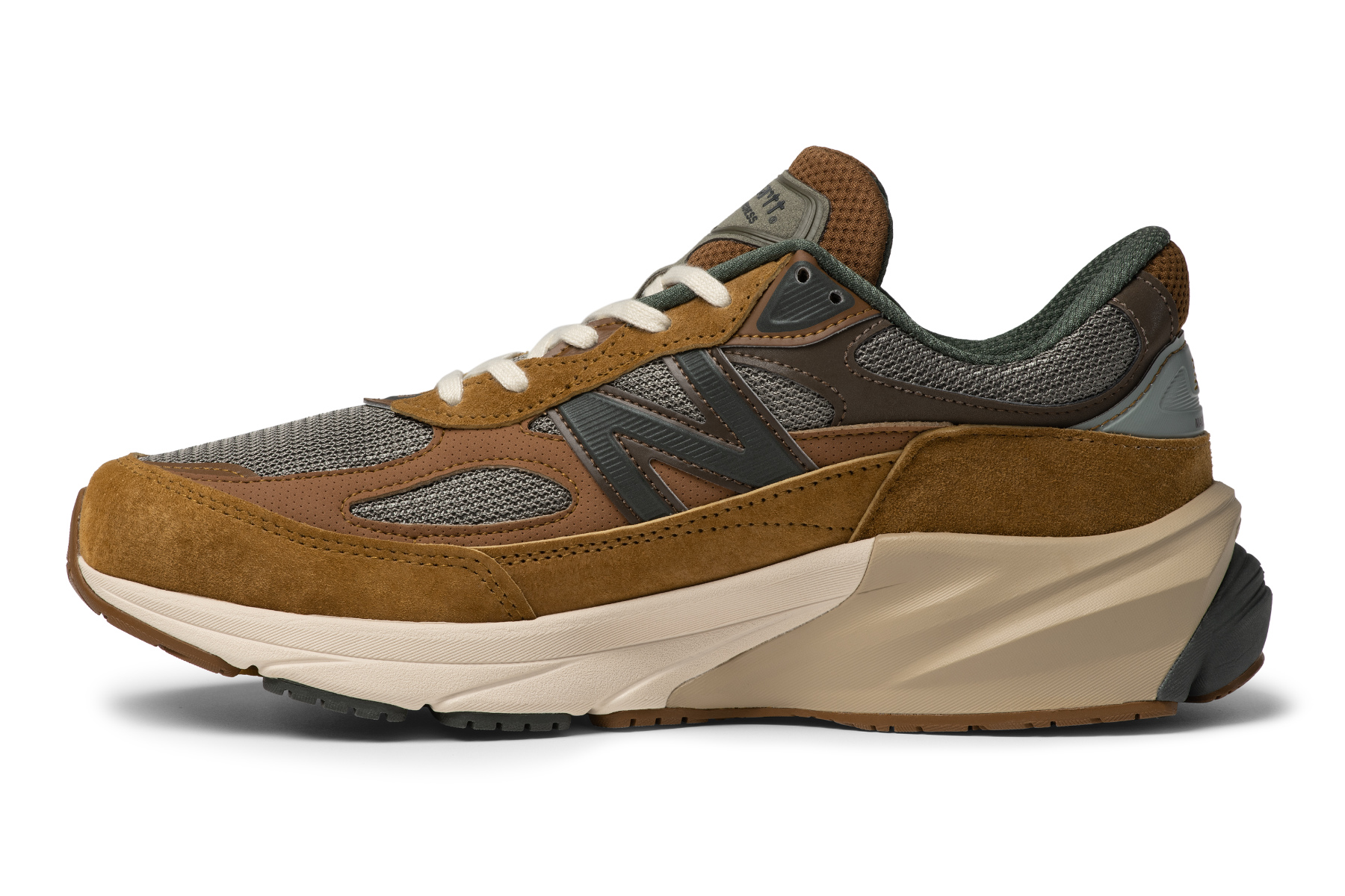 Carhartt WIP x New Balance 990v6 sneaker collaboration is dropping soon.