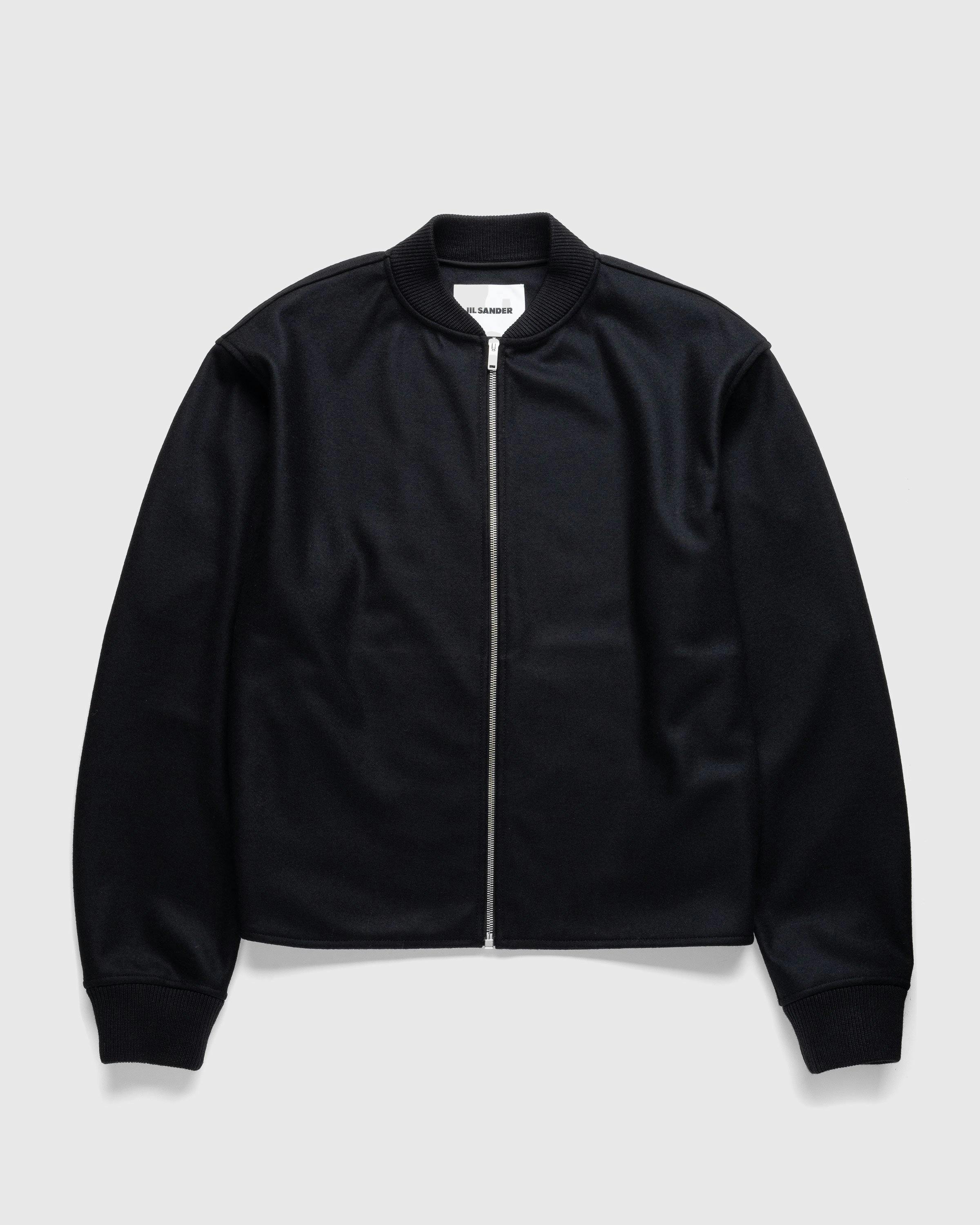 Full-Zip Wool Melton Jacket in Black – SVRN