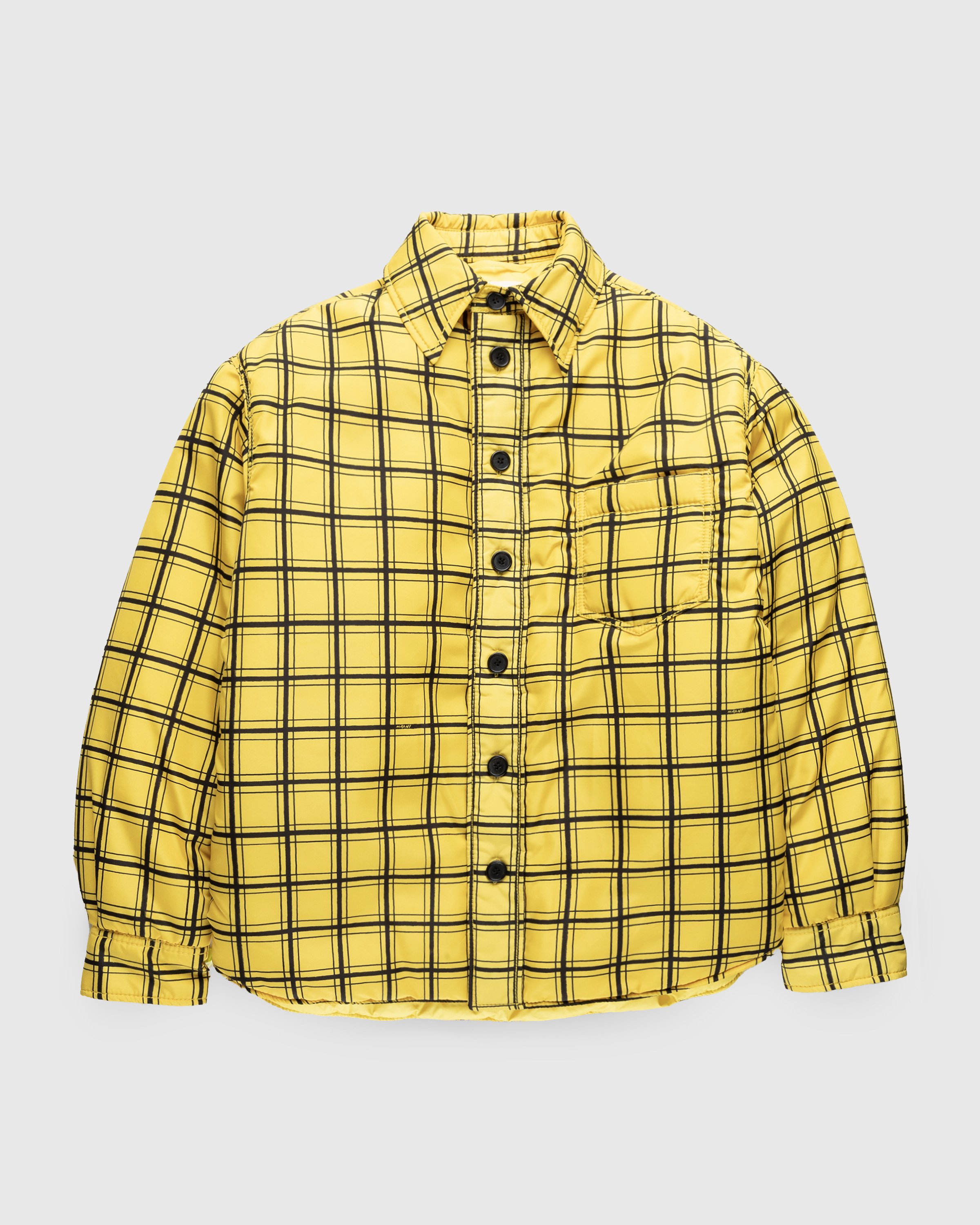 Marni - Big Check Shirt Jacket Maize - Clothing - Yellow - Image 1