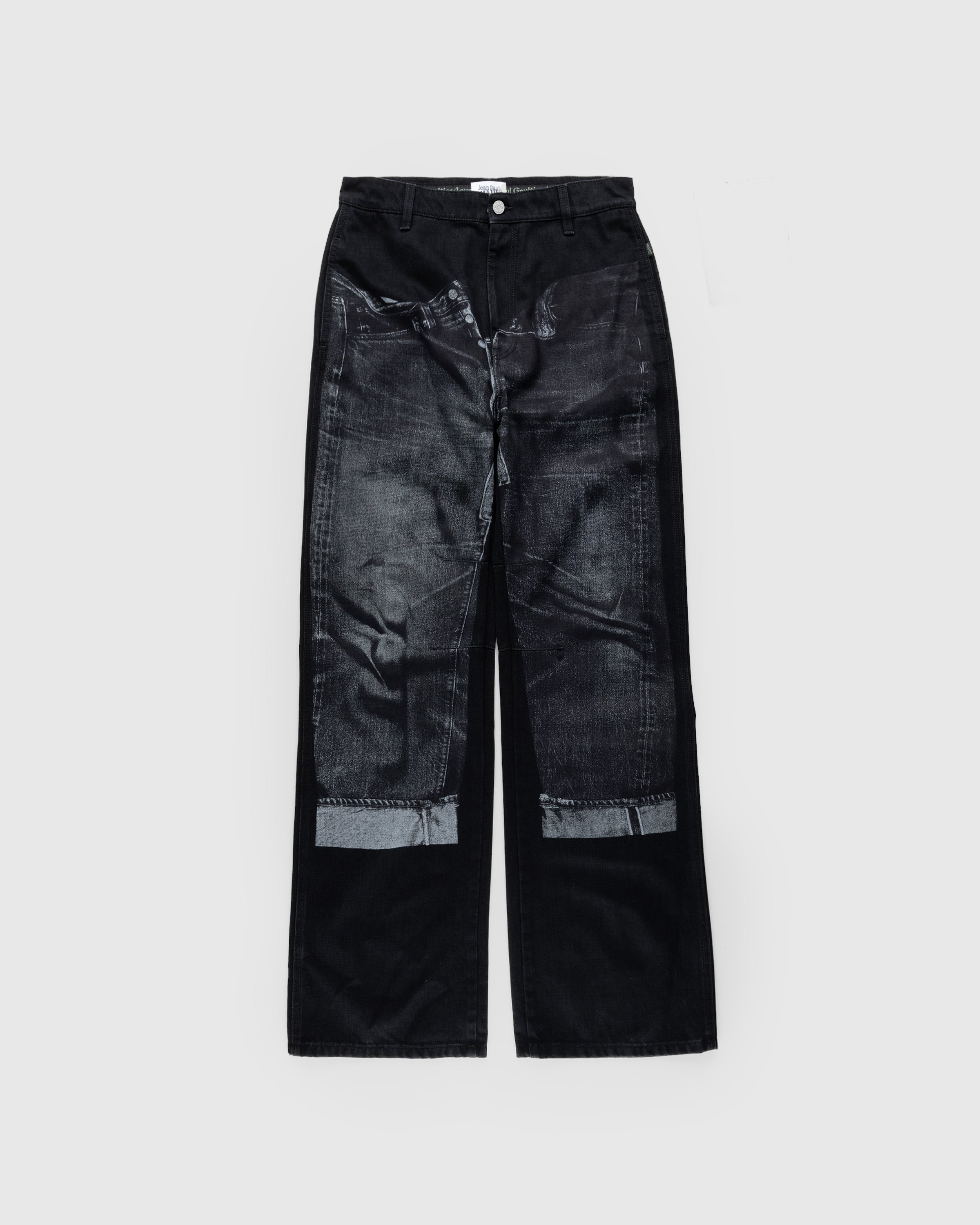 Jean Paul Gaultier - Denim Trompe L'oeil Jeans Black/Gray - Clothing - Black - Image 1