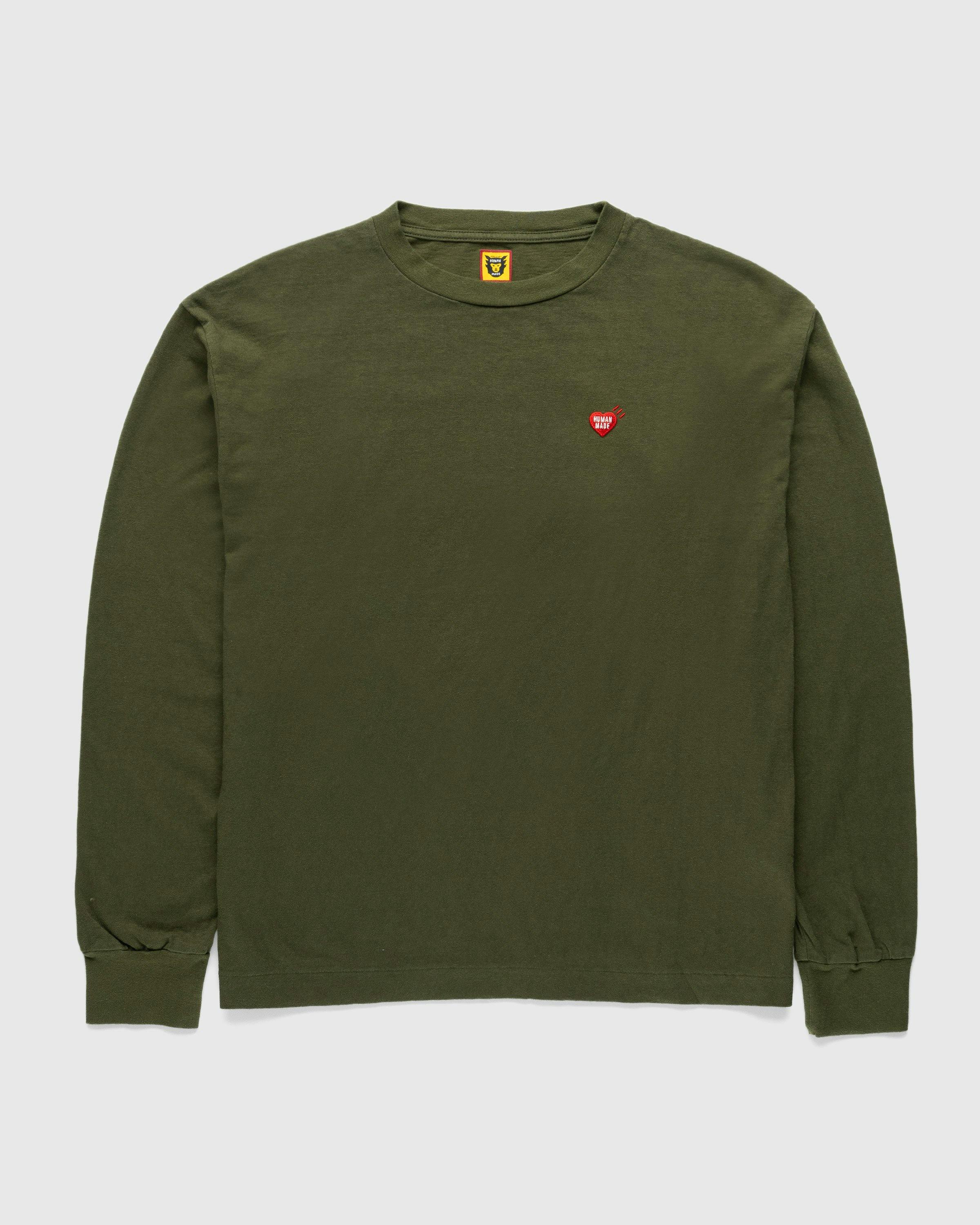 Human Made - GRAPHIC L/S T-SHIRT #1 Olive Drab - Clothing - Green - Image 1