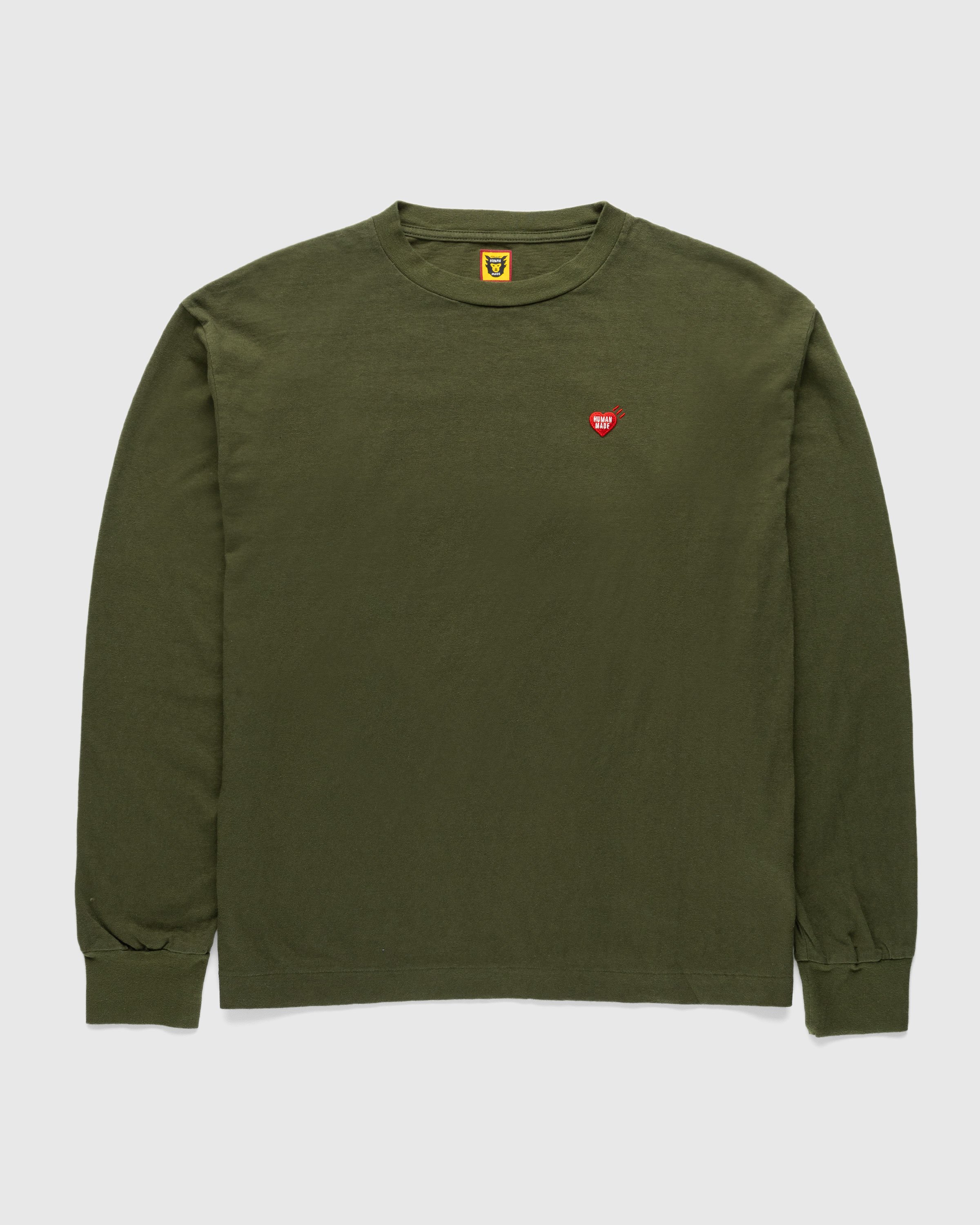 Human Made - GRAPHIC L/S T-SHIRT #1 Olive Drab - Clothing - Green - Image 1