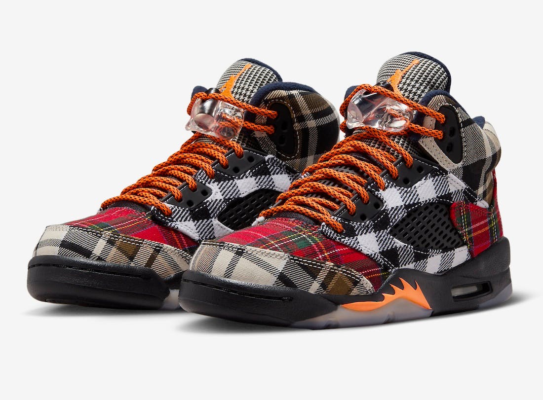 air jordan 5 plaid