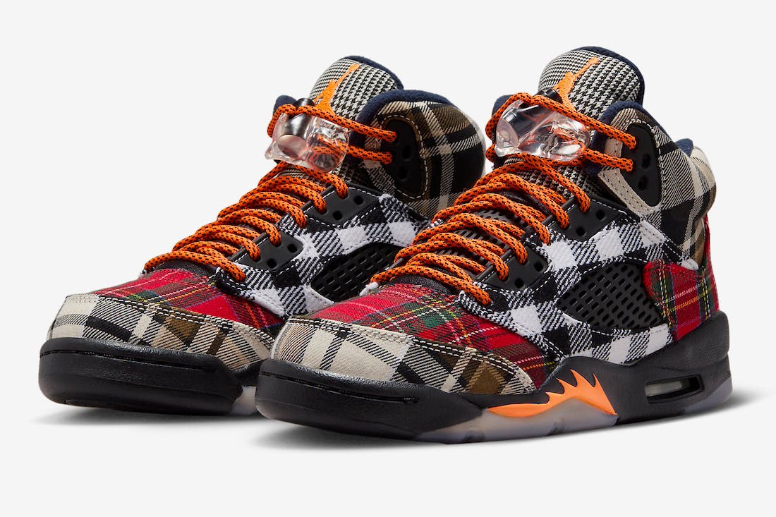 air jordan 5 plaid